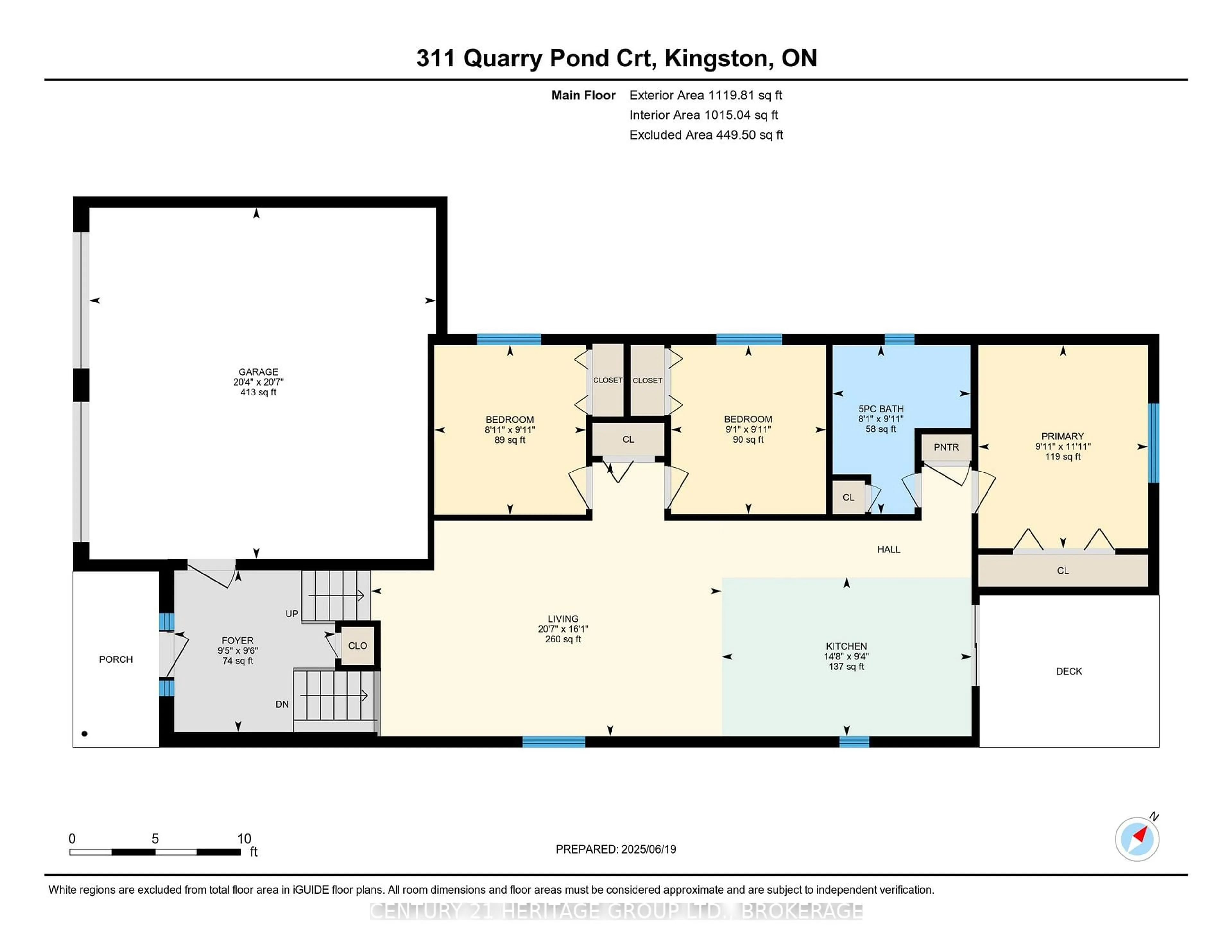 Floor plan for 311 Quarry Pond Crt, Kingston Ontario K7K 7L6