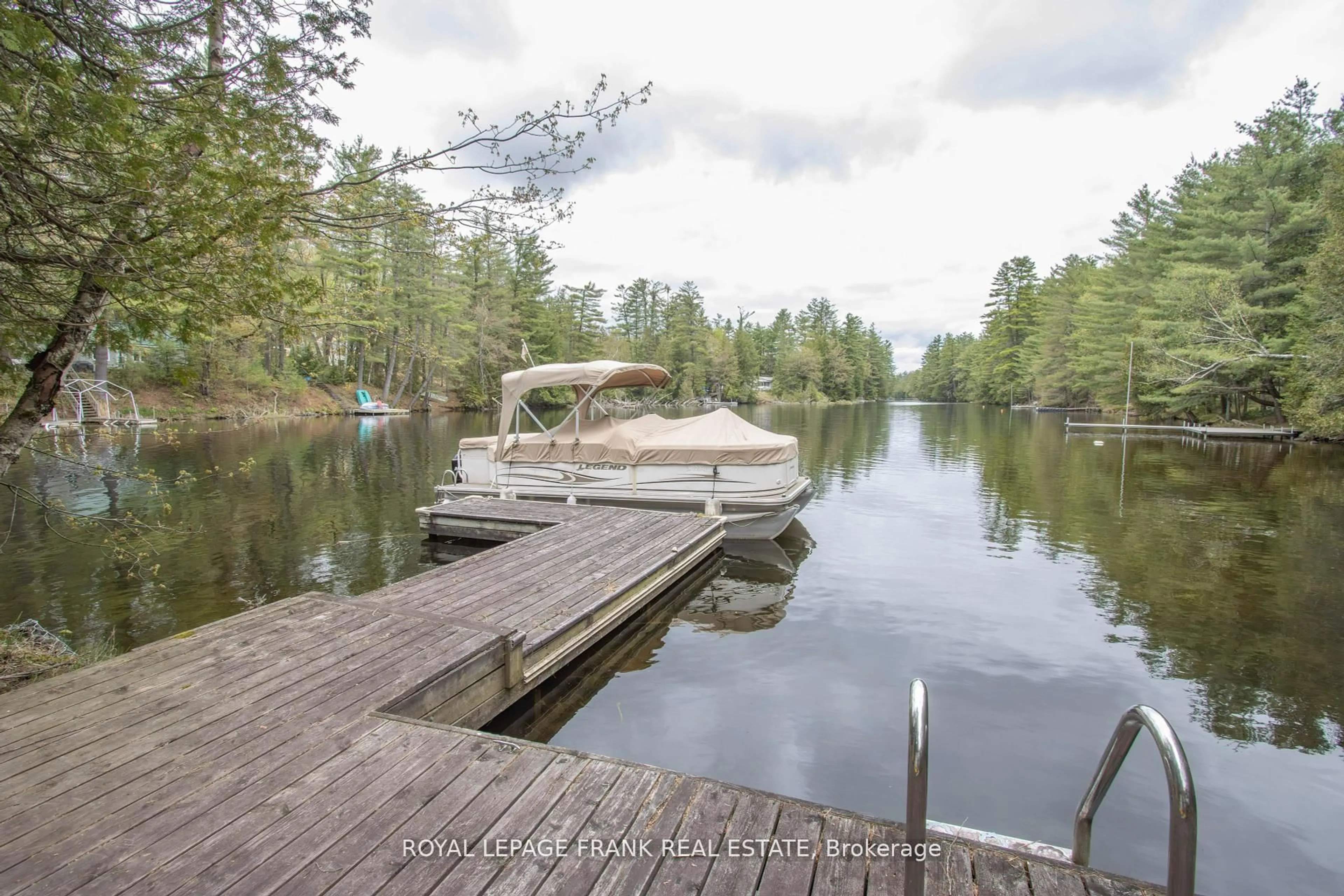 Patio, water/lake/river/ocean view for 1070 Towering Oaks Tr, Minden Hills Ontario K0M 2L0