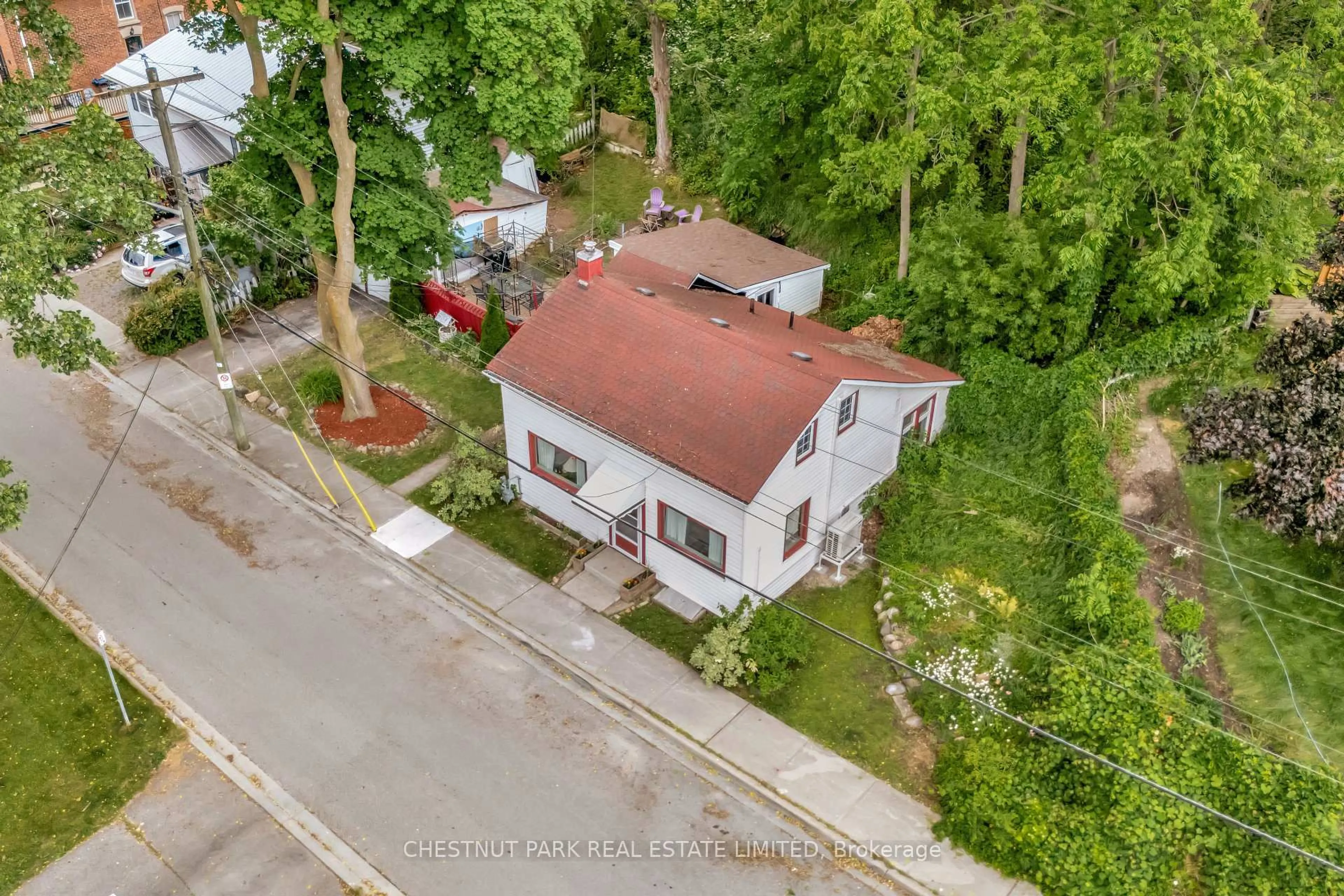 A pic from outside/outdoor area/front of a property/back of a property/a pic from drone, street for 6 East Mary St, Prince Edward County Ontario K0K 2T0