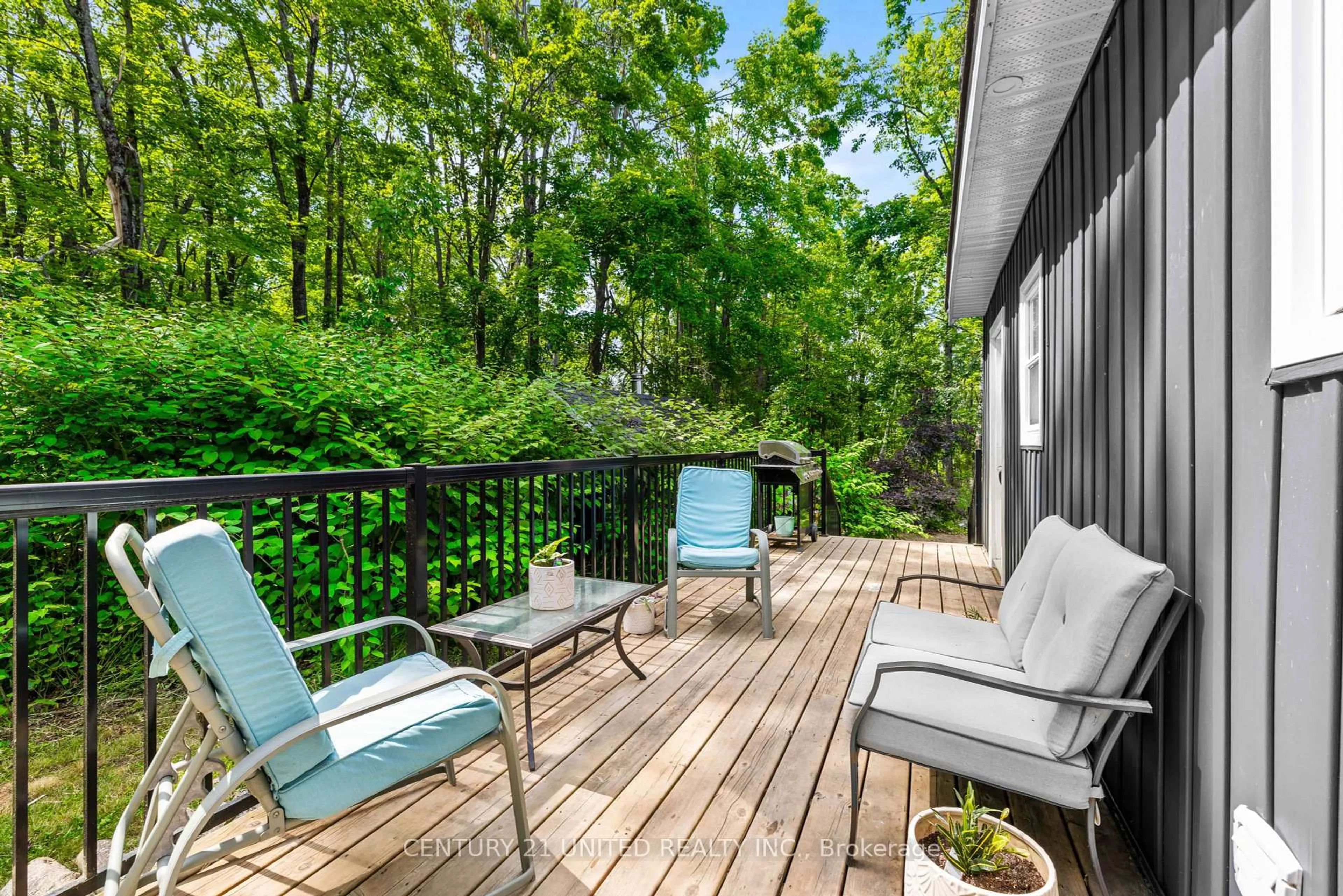 Patio, forest/trees view for 8 Library Rd, North Kawartha Ontario K0L 3E0
