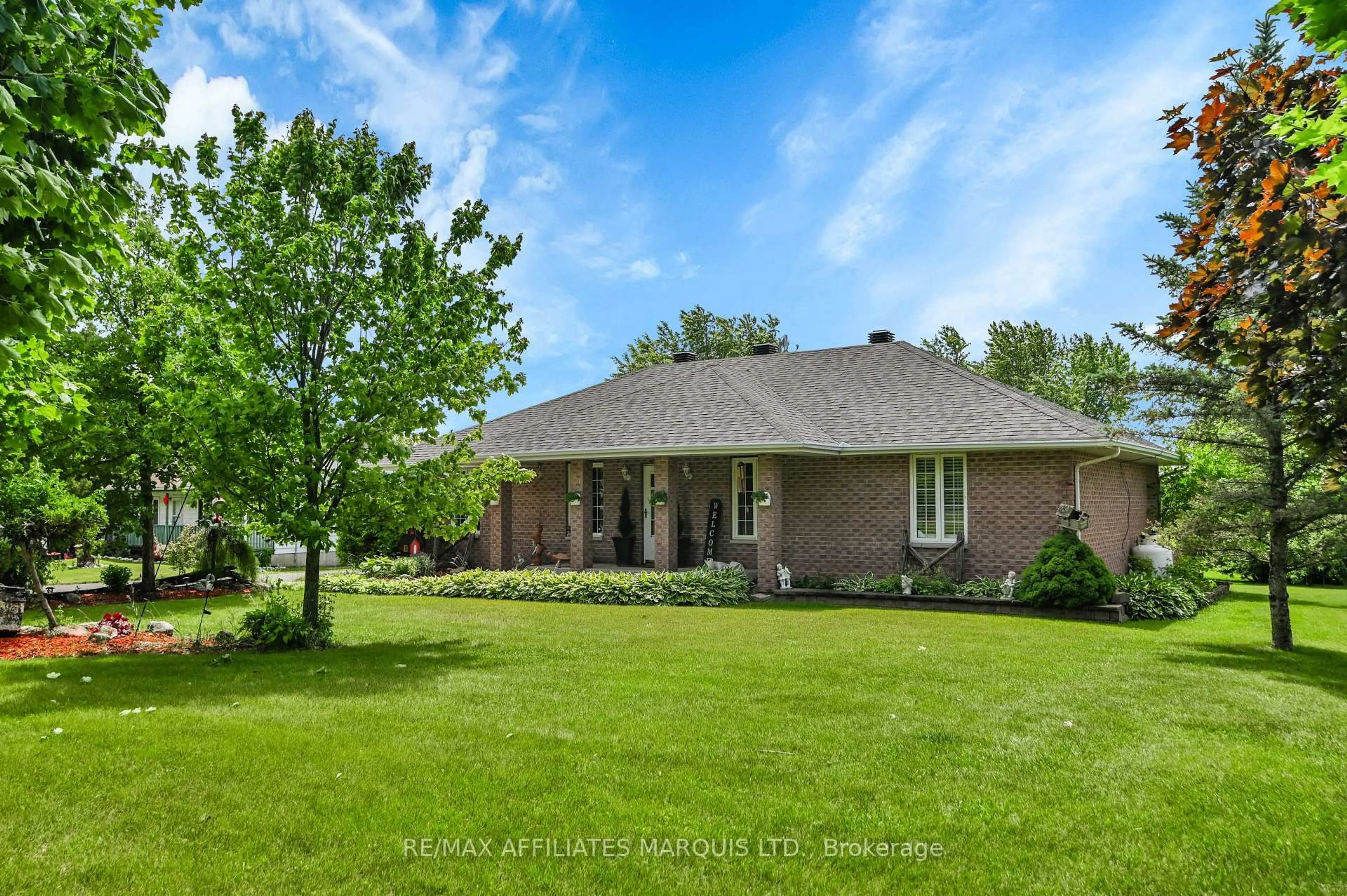 A pic from outside/outdoor area/front of a property/back of a property/a pic from drone, water/lake/river/ocean view for 16398 County Road 18 Rd, South Stormont Ontario K0C 1R0