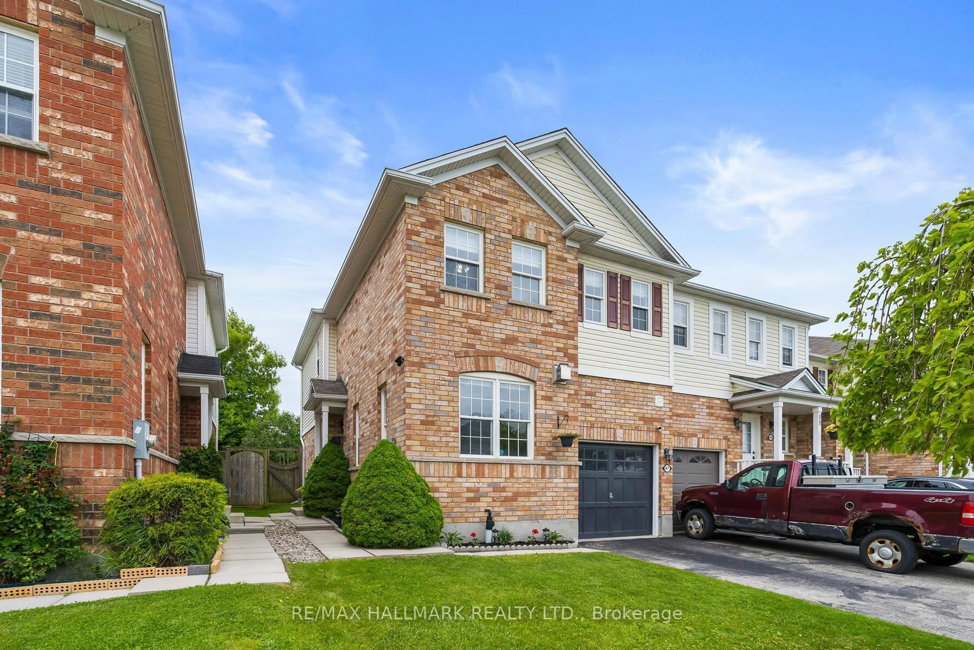 Home with brick exterior material, street for 47 Bloomington Dr, Cambridge Ontario N1P 1J5