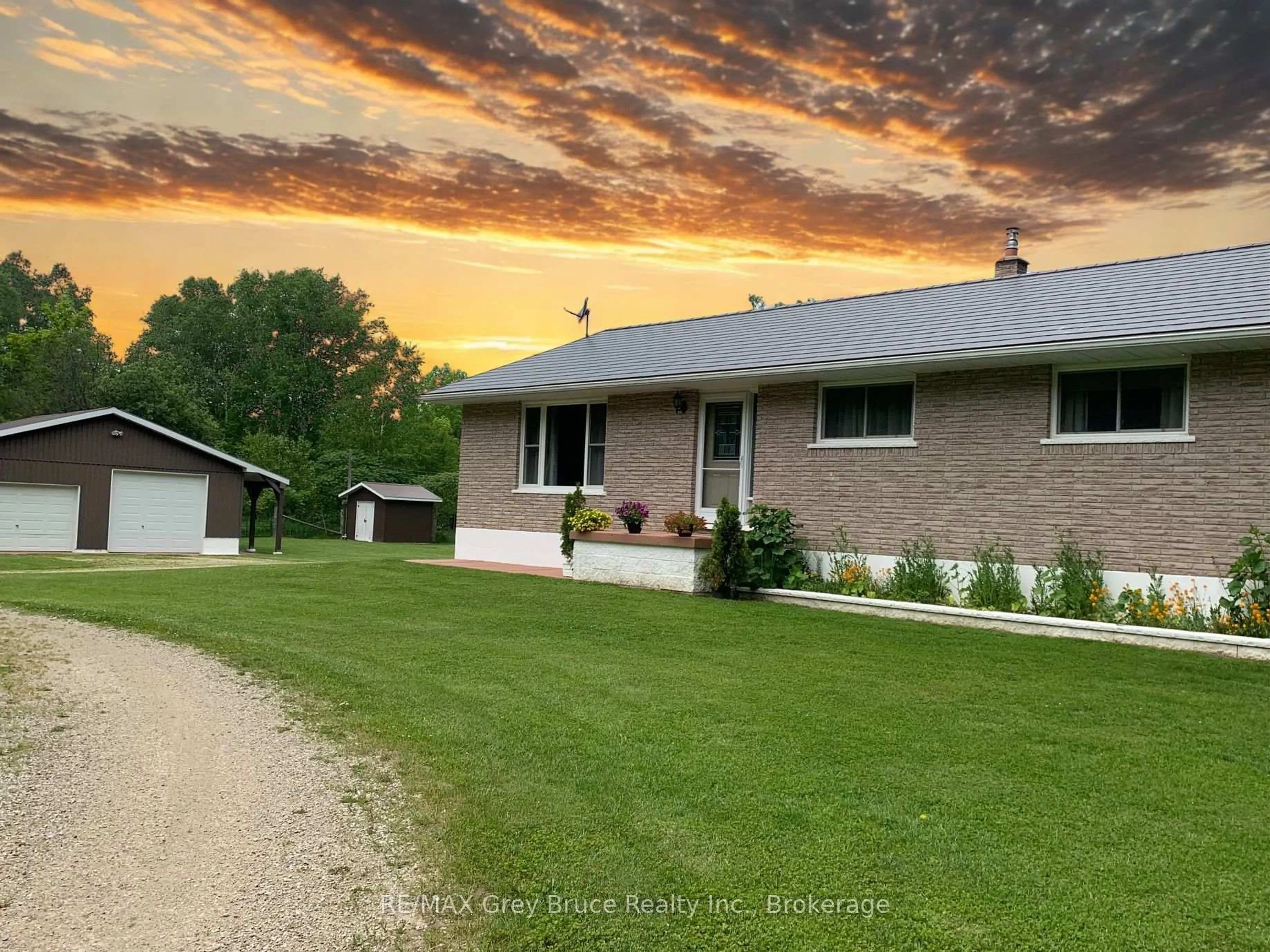A pic from outside/outdoor area/front of a property/back of a property/a pic from drone, street for 362511 Lindenwood Rd, Georgian Bluffs Ontario N0H 2T0