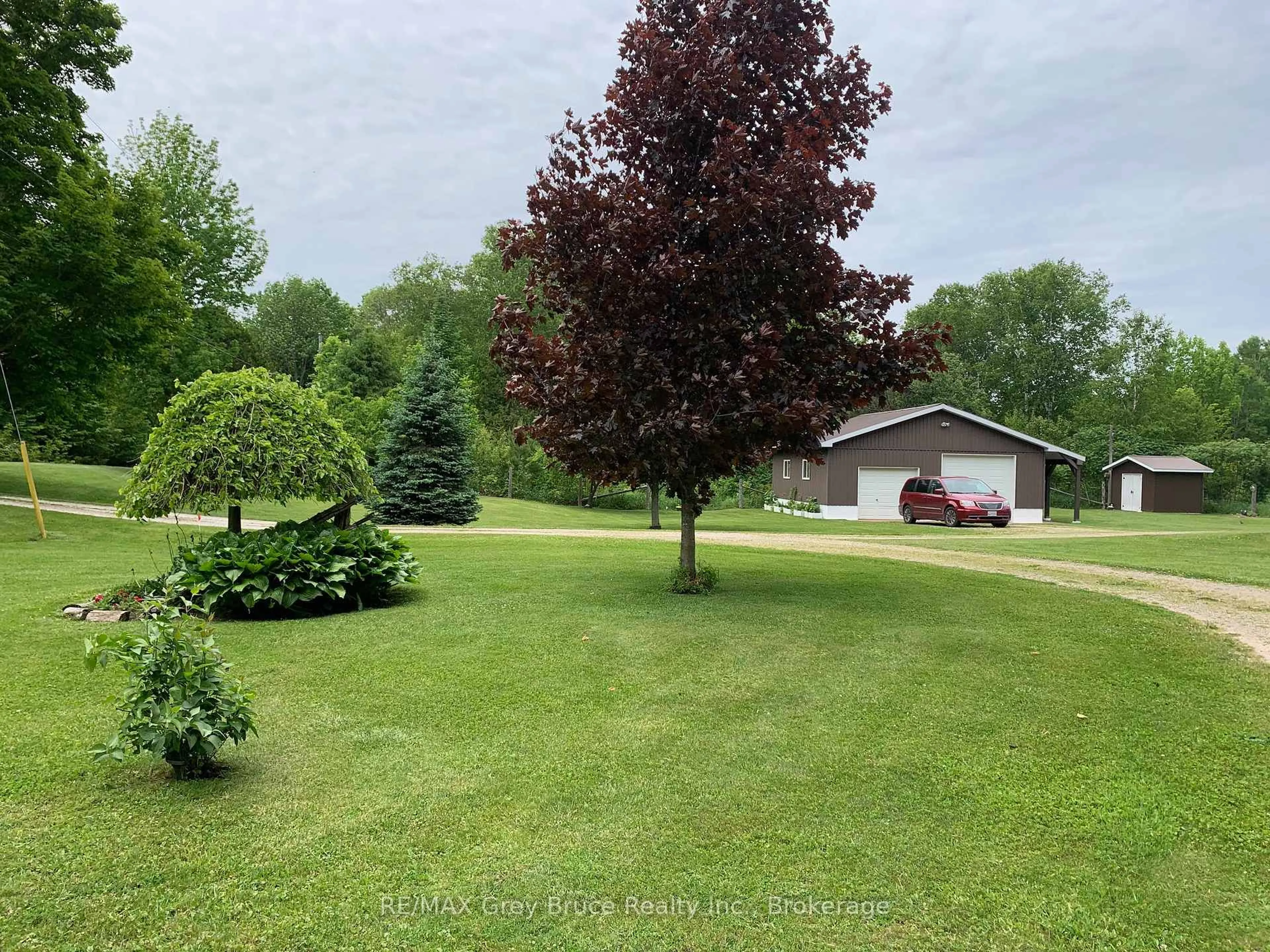 A pic from outside/outdoor area/front of a property/back of a property/a pic from drone, forest/trees view for 362511 Lindenwood Rd, Georgian Bluffs Ontario N0H 2T0