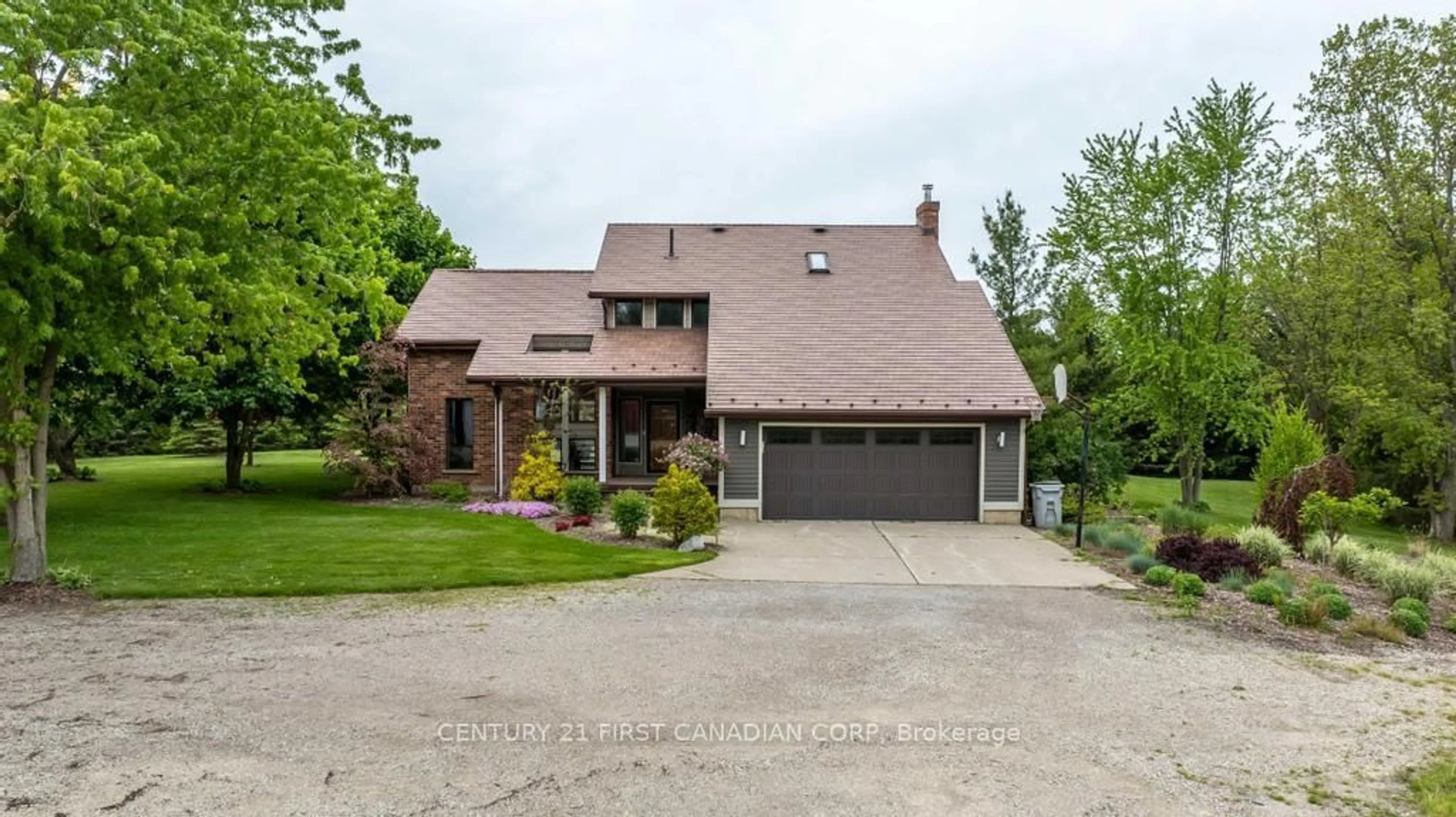 Home with brick exterior material, street for 6210 Confederation Line, Warwick Ontario N0M 2S0