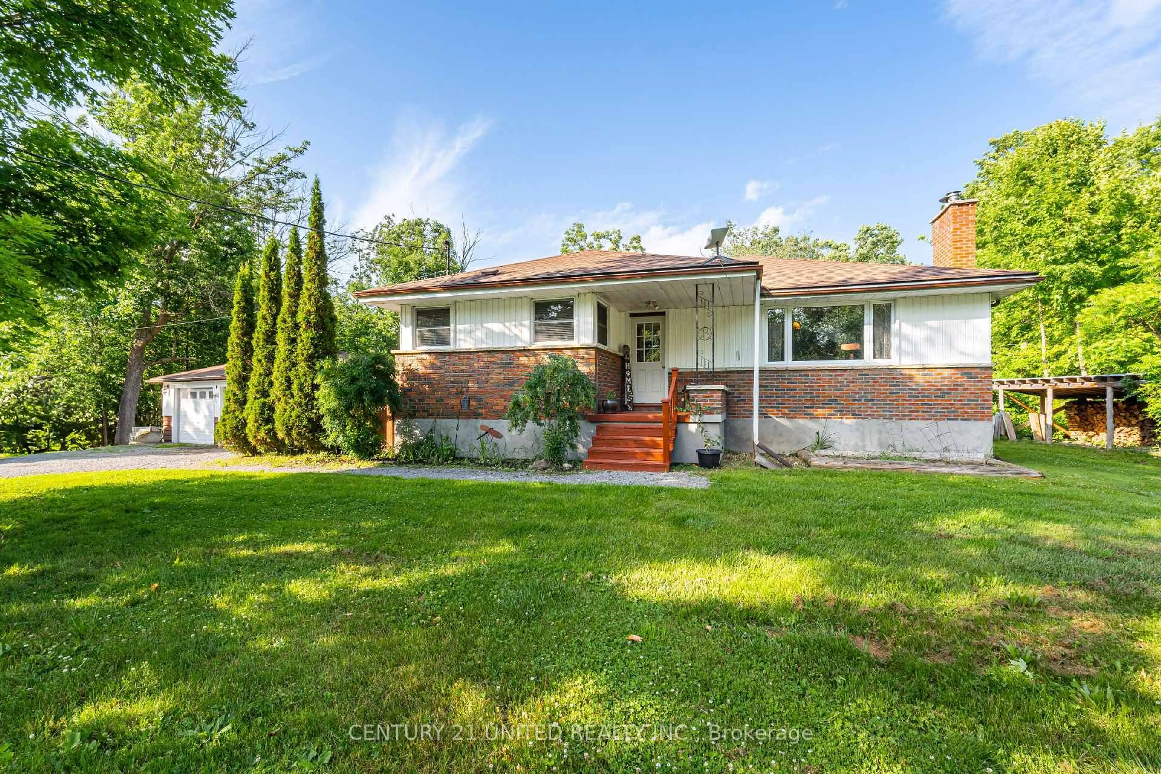 Home with brick exterior material, street for 4483 Highway 28, Selwyn Ontario K0L 2H0