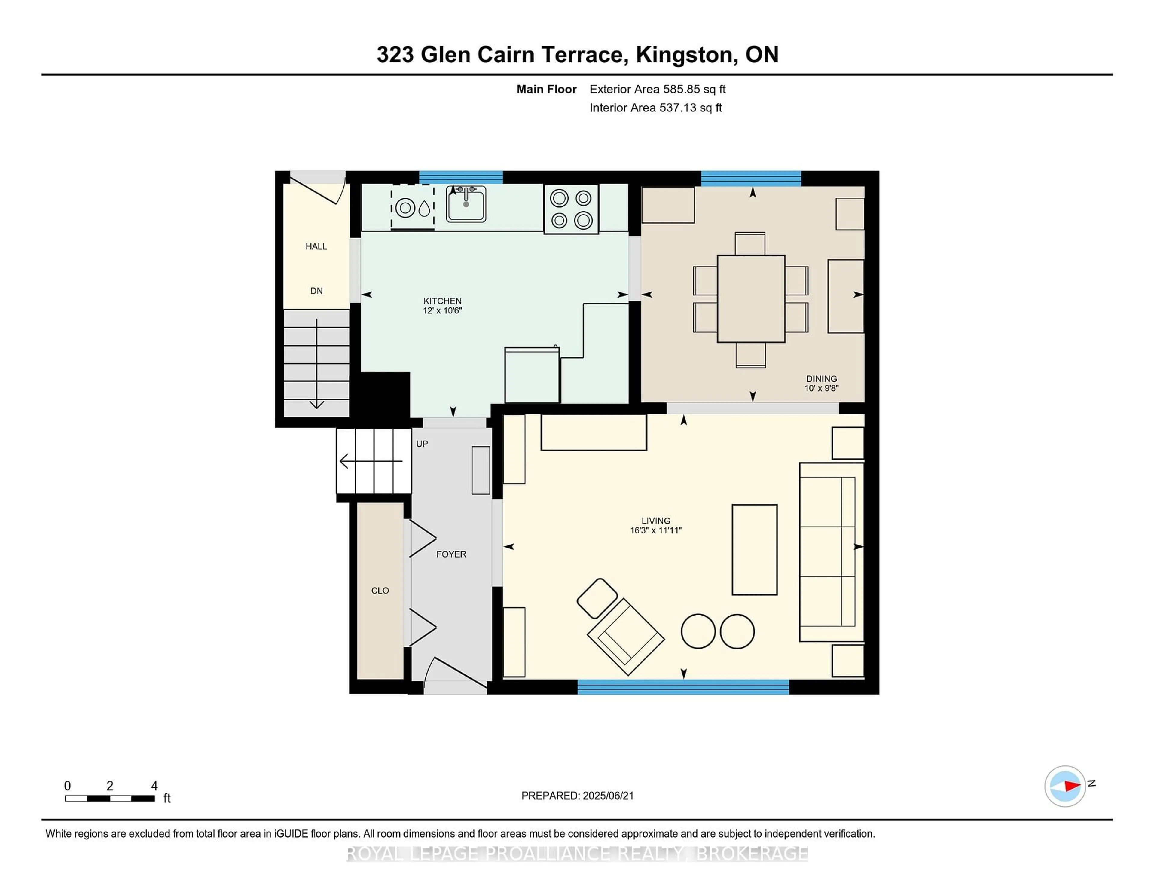 Floor plan for 323 Glen Cairn Terr, Kingston Ontario K7M 4A6