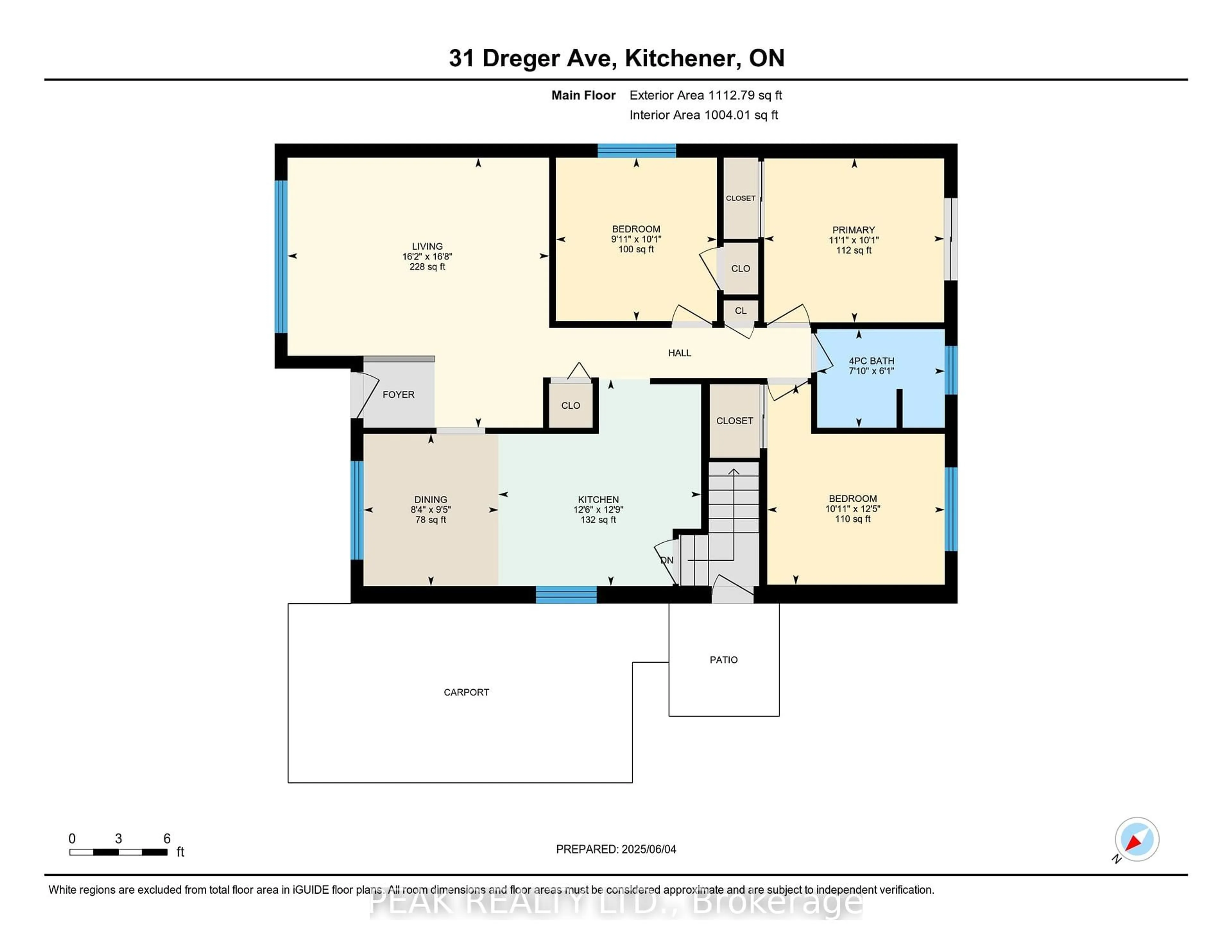 Floor plan for 31 Dreger Ave, Kitchener Ontario N2A 2A5
