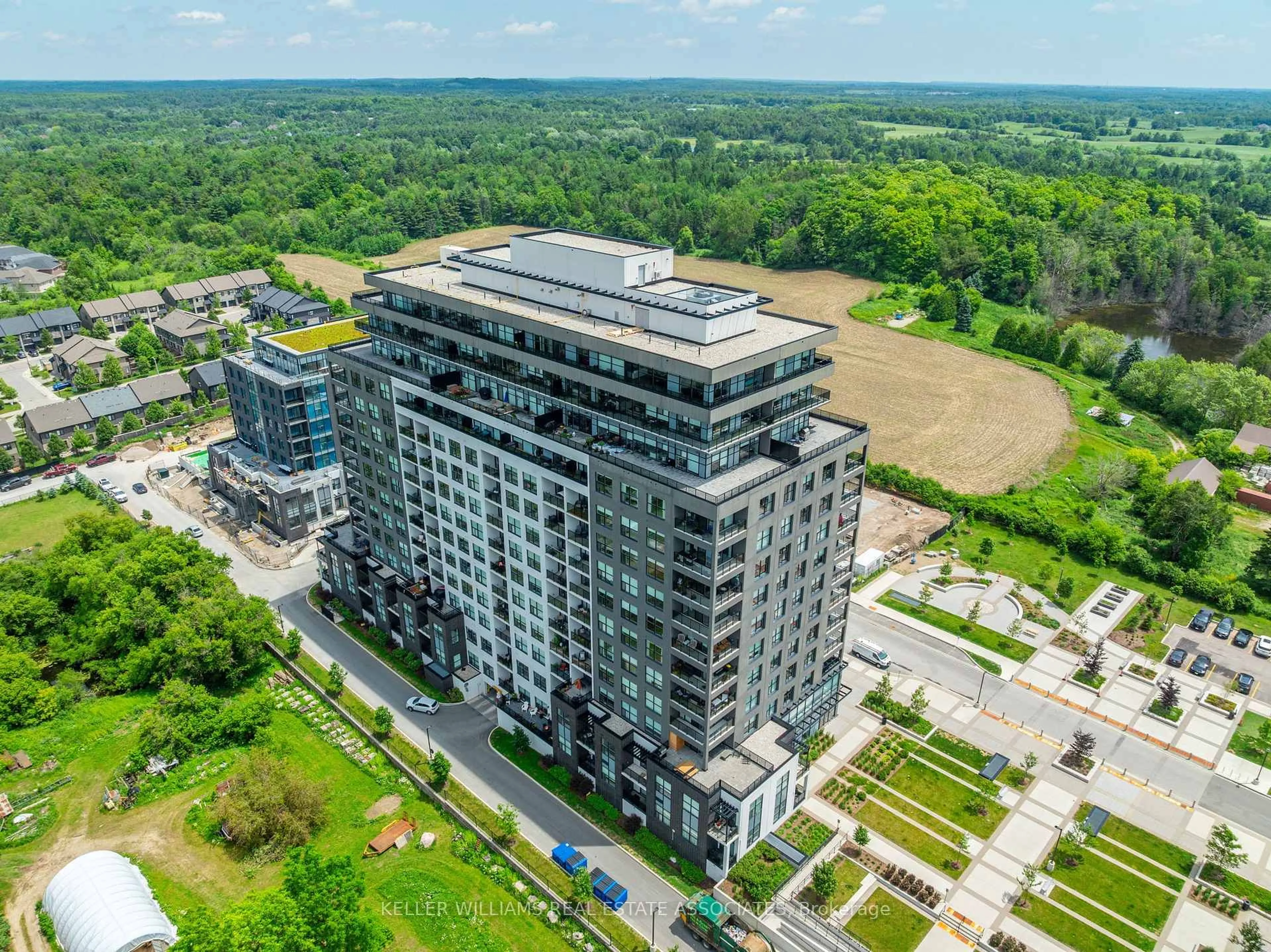 A pic from outside/outdoor area/front of a property/back of a property/a pic from drone, building for 1880 Gordon St #112, Guelph Ontario N1L 0P5