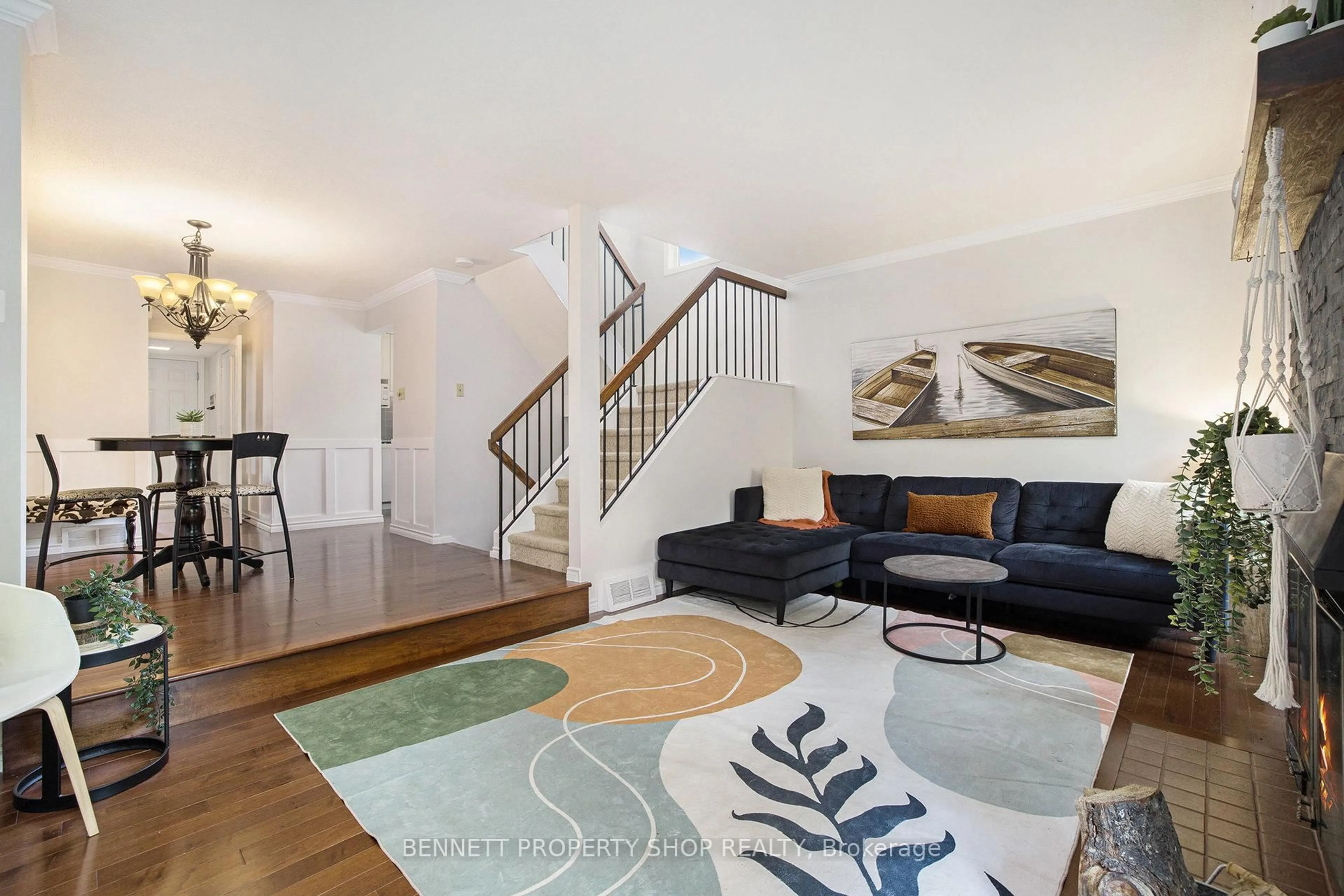 Living room with furniture, unknown for 142 Valley Stream Dr #F, Ottawa Ontario K2H 9C6