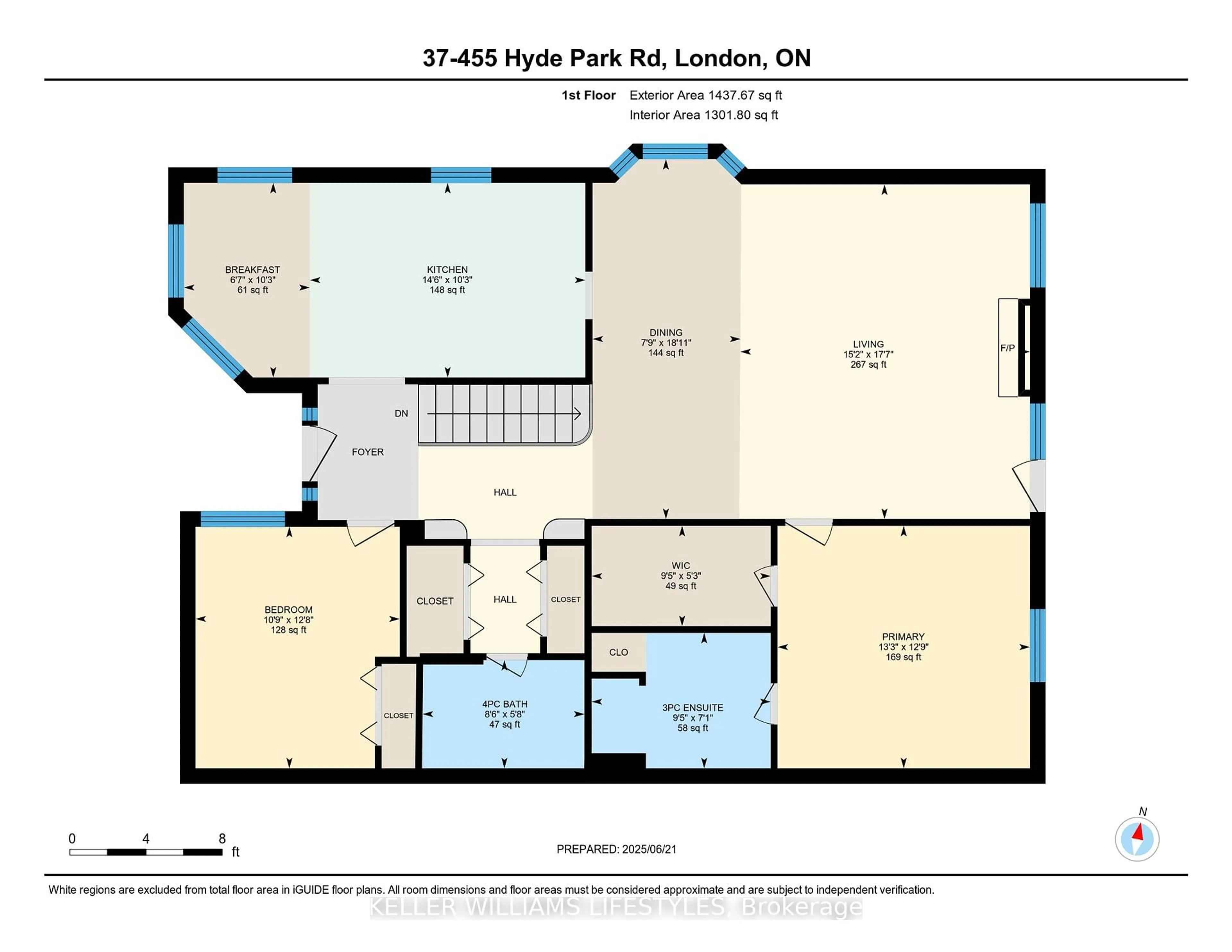 Floor plan for 455 Hyde Park Rd #37, London North Ontario N6H 3R9