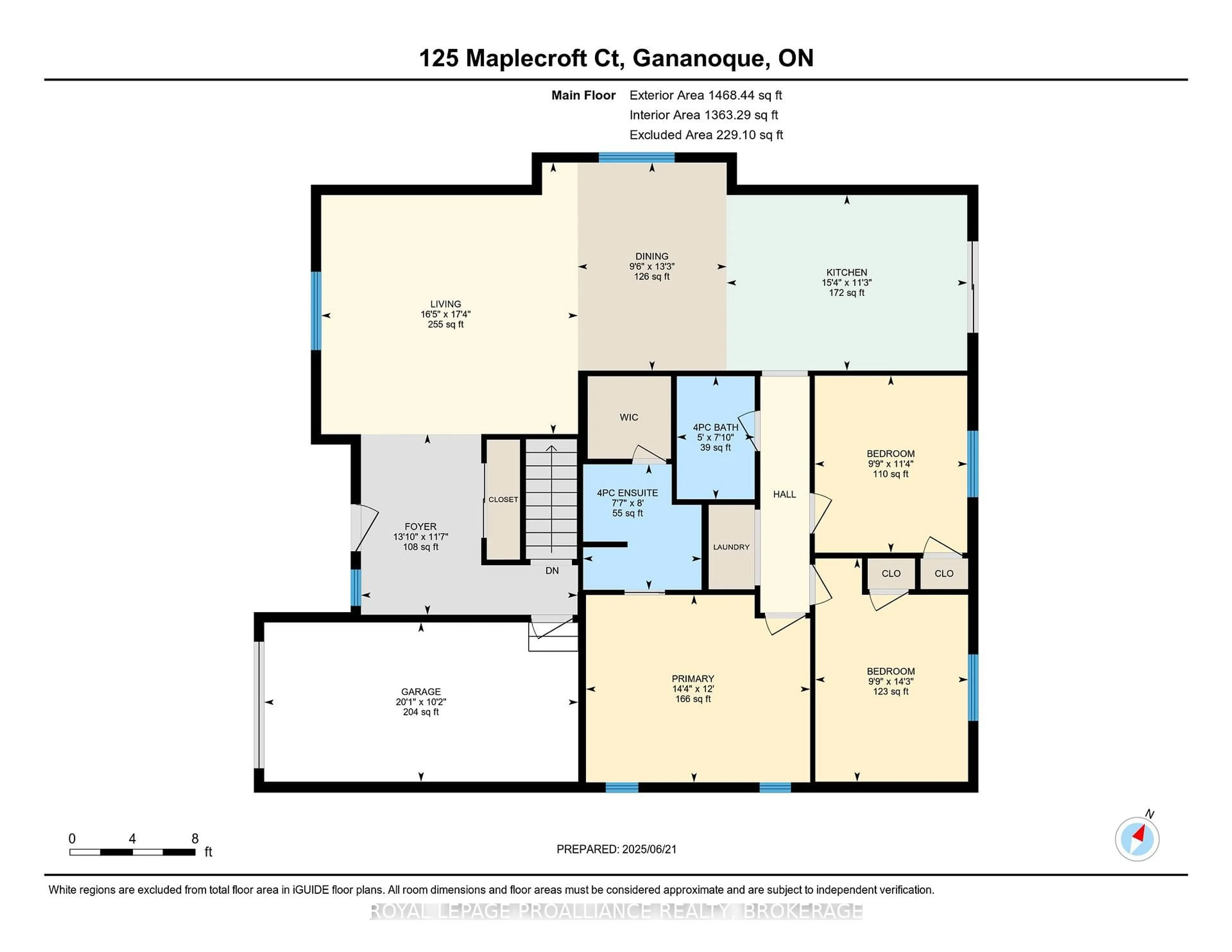 Floor plan for 125 Maplecroft Crt, Gananoque Ontario K7G 0A6