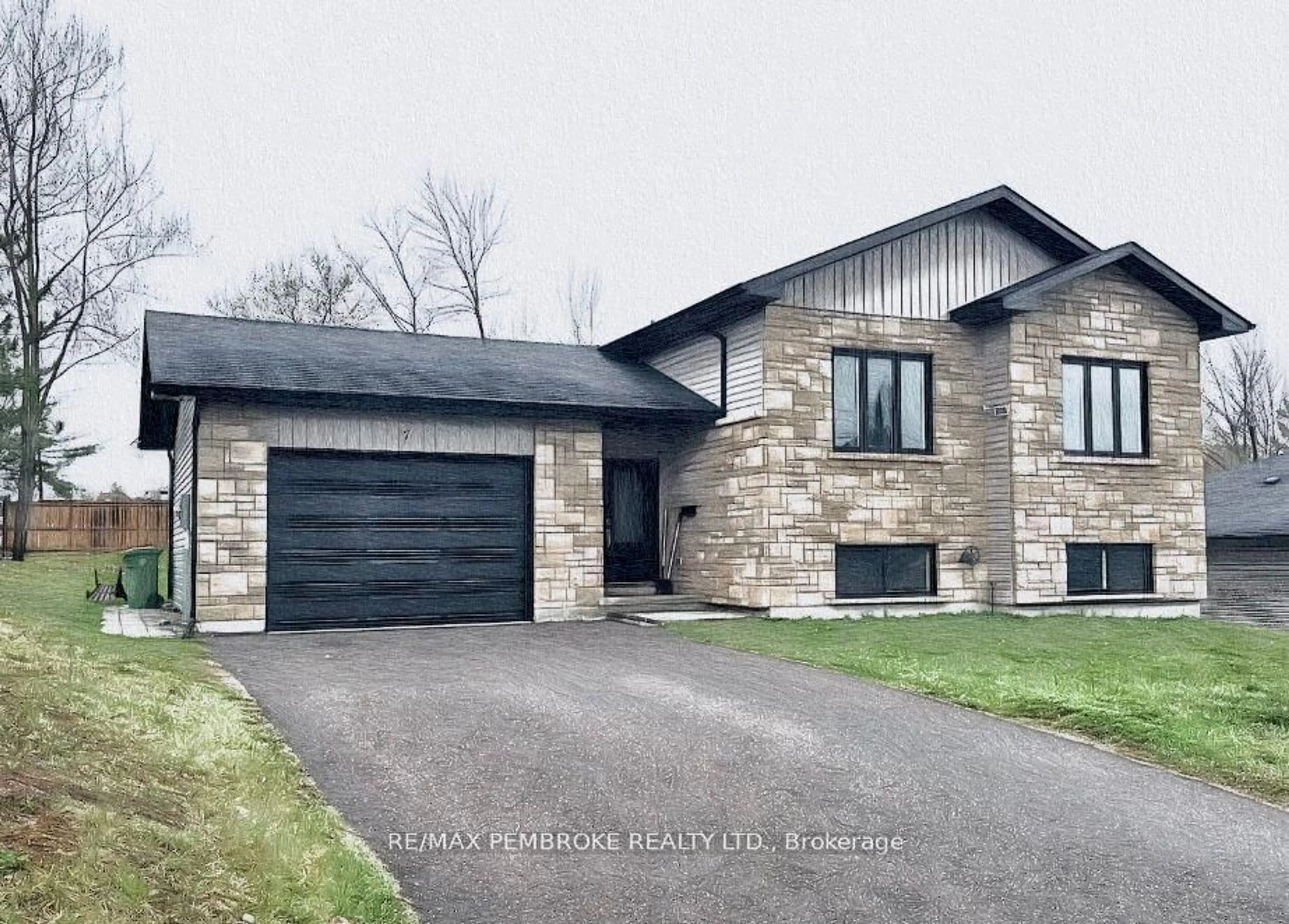 Home with brick exterior material, street for 28 Jade Ave, Petawawa Ontario K8H 0E5