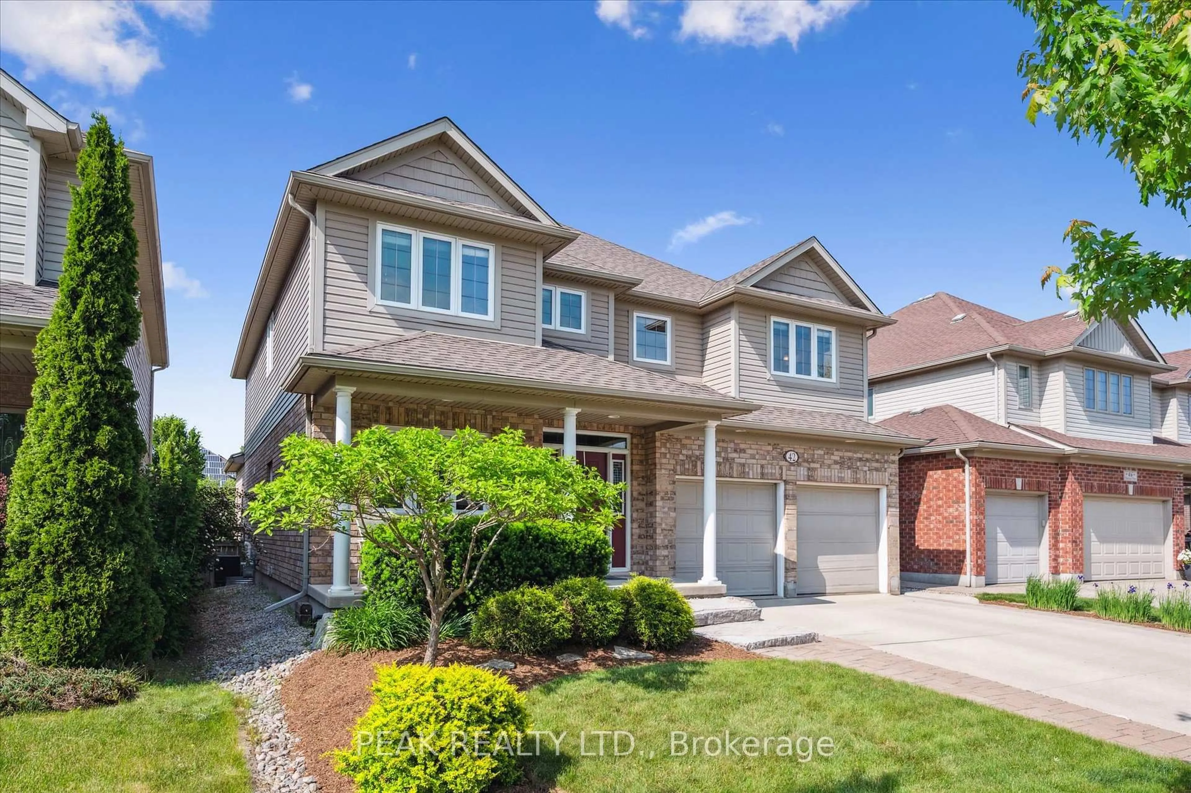 Home with brick exterior material, street for 42 Treeview Dr, Woolwich Ontario N0B 2N0
