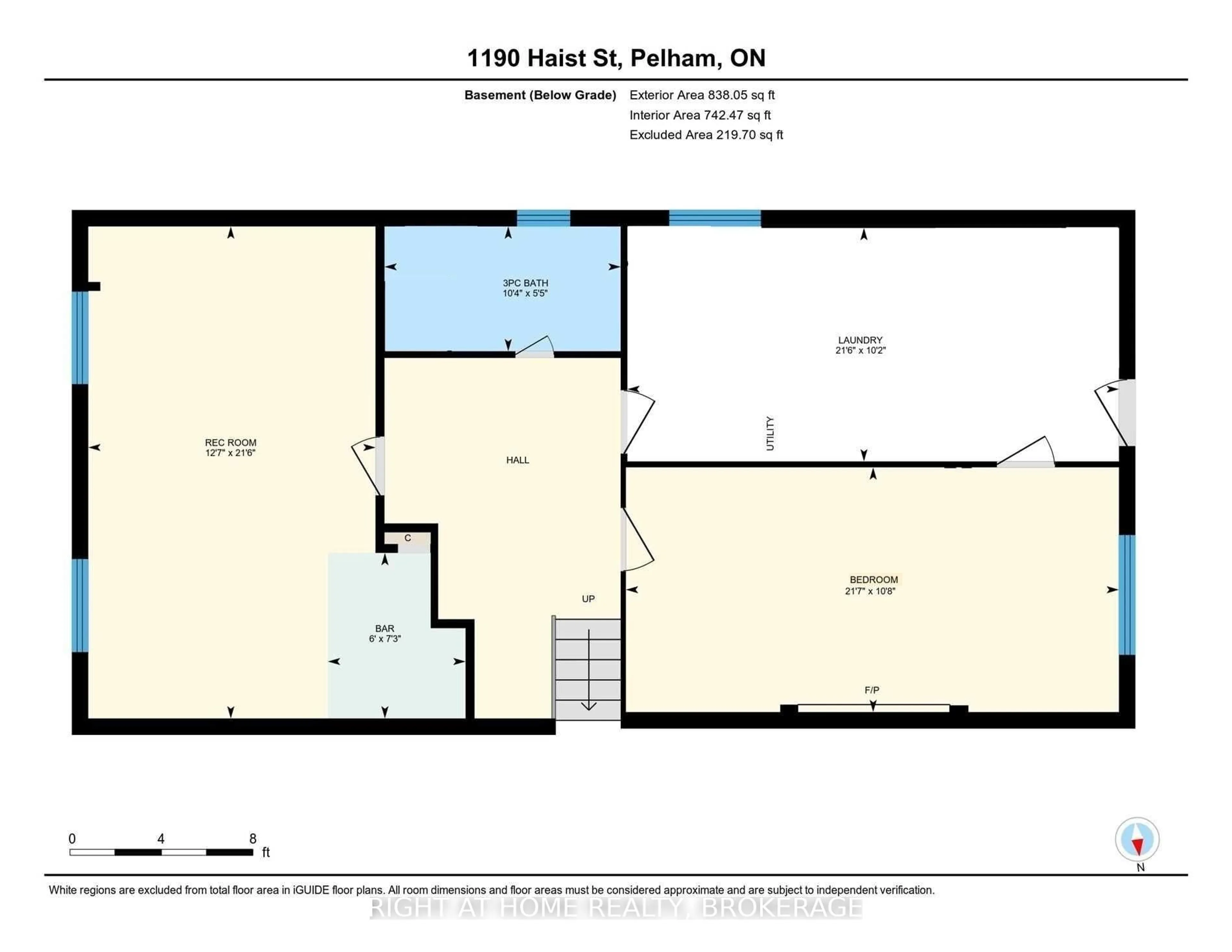 Floor plan for 1190 HAIST St, Pelham Ontario L0S 1E2