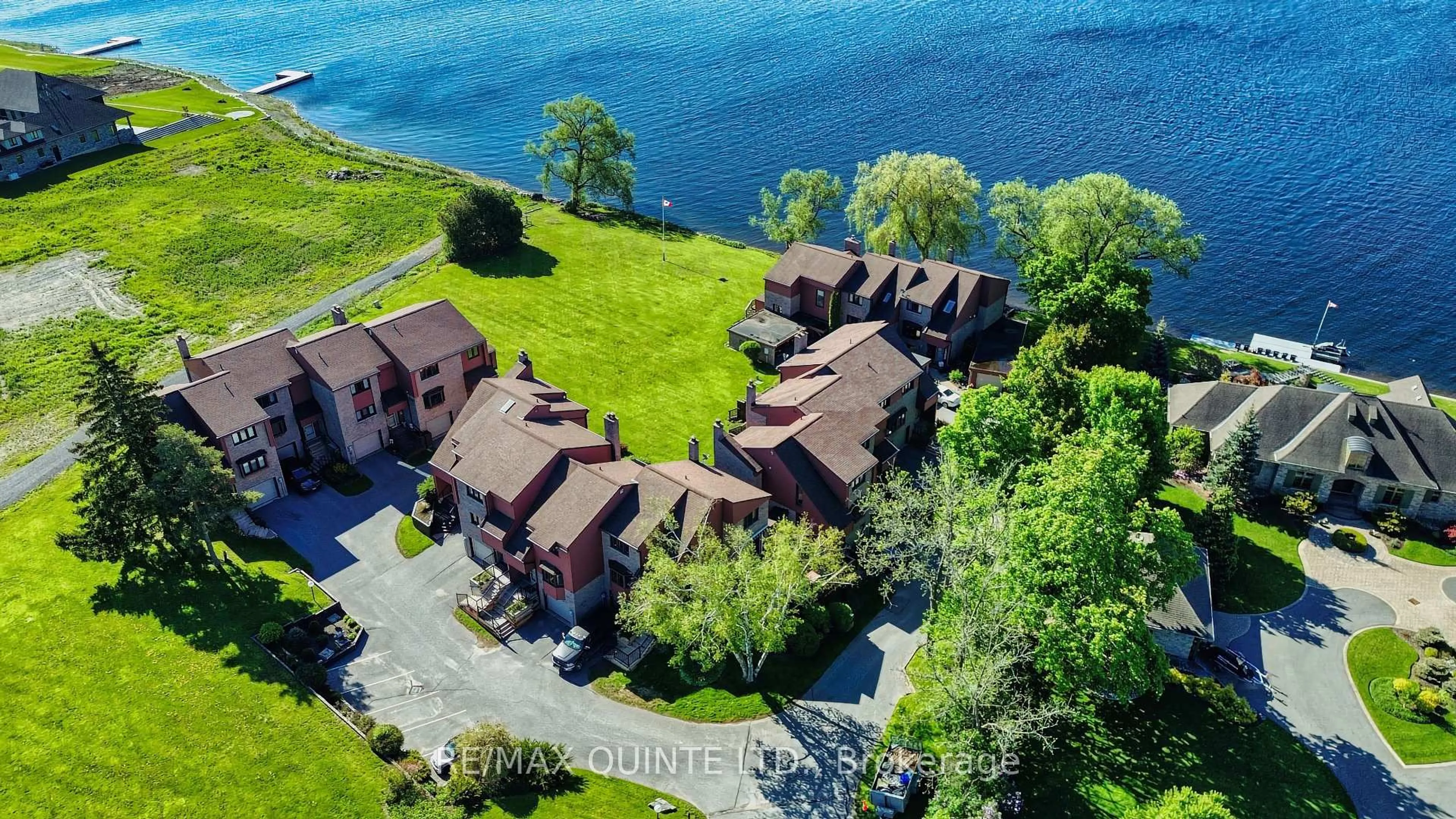 A pic from outside/outdoor area/front of a property/back of a property/a pic from drone, water/lake/river/ocean view for 1798 Old Highway 2 #11, Quinte West Ontario K8N 4Z2
