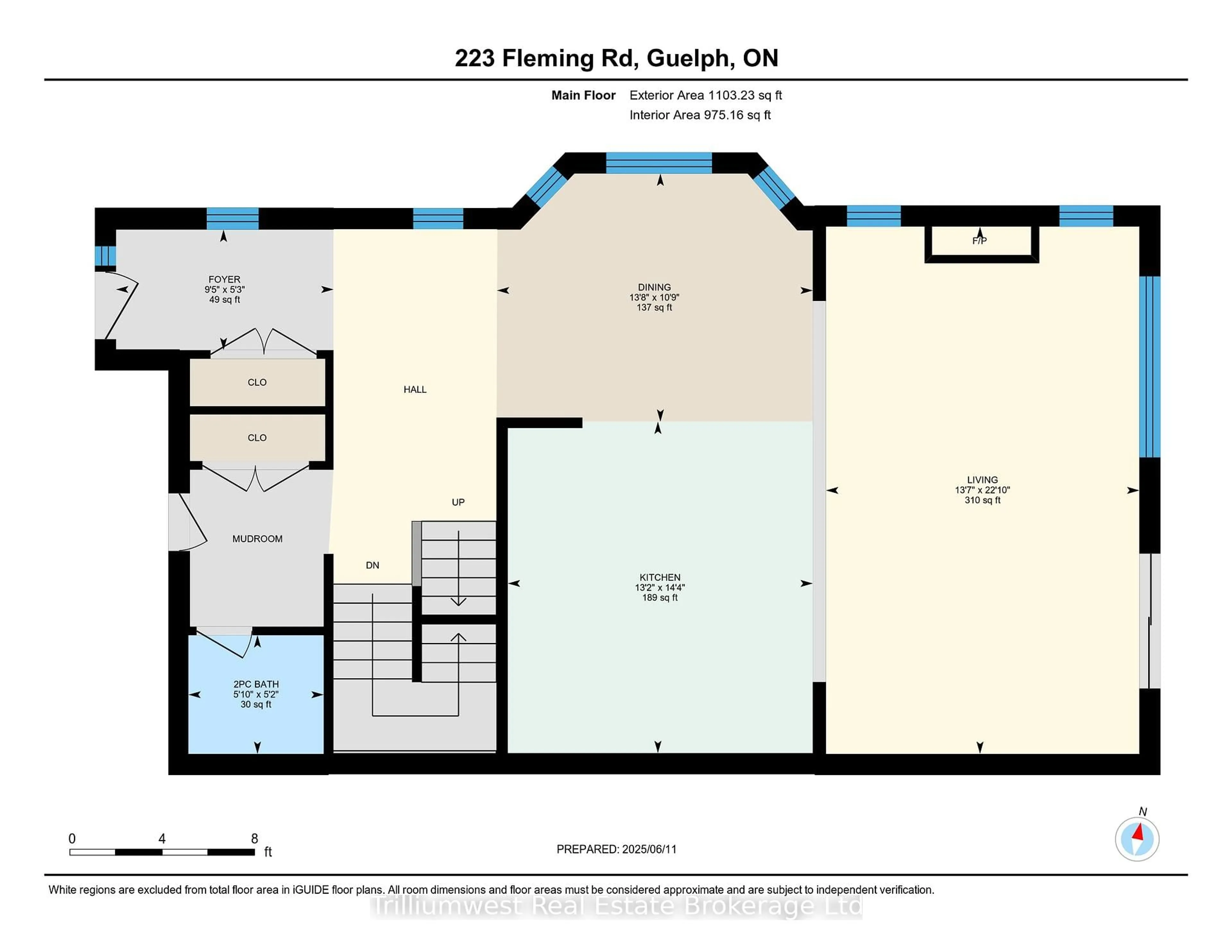 Floor plan for 223 Fleming Rd, Guelph Ontario N1E 0K7
