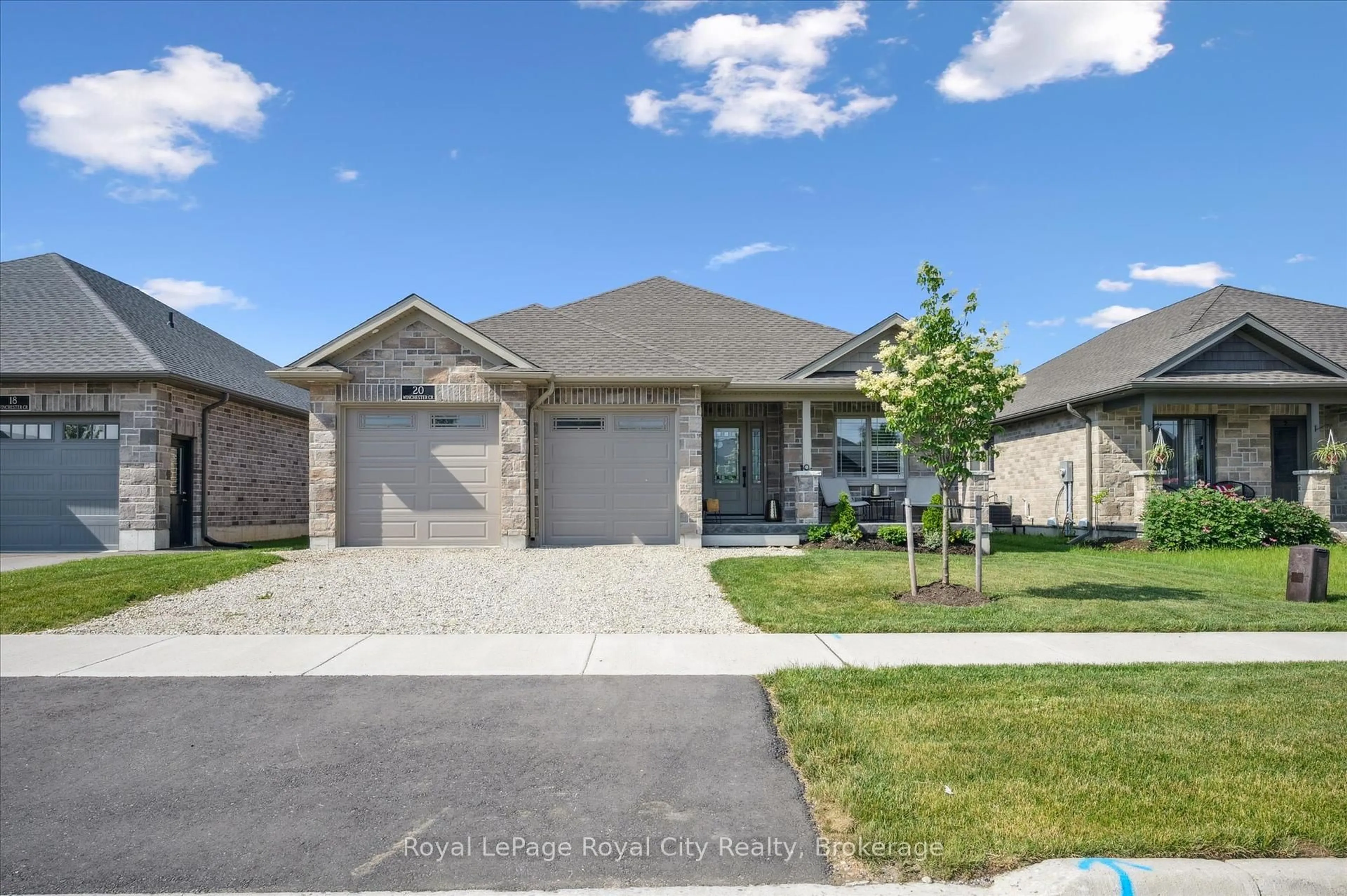 Home with brick exterior material, street for 20 Winchester Cres, North Perth Ontario N4W 0J8