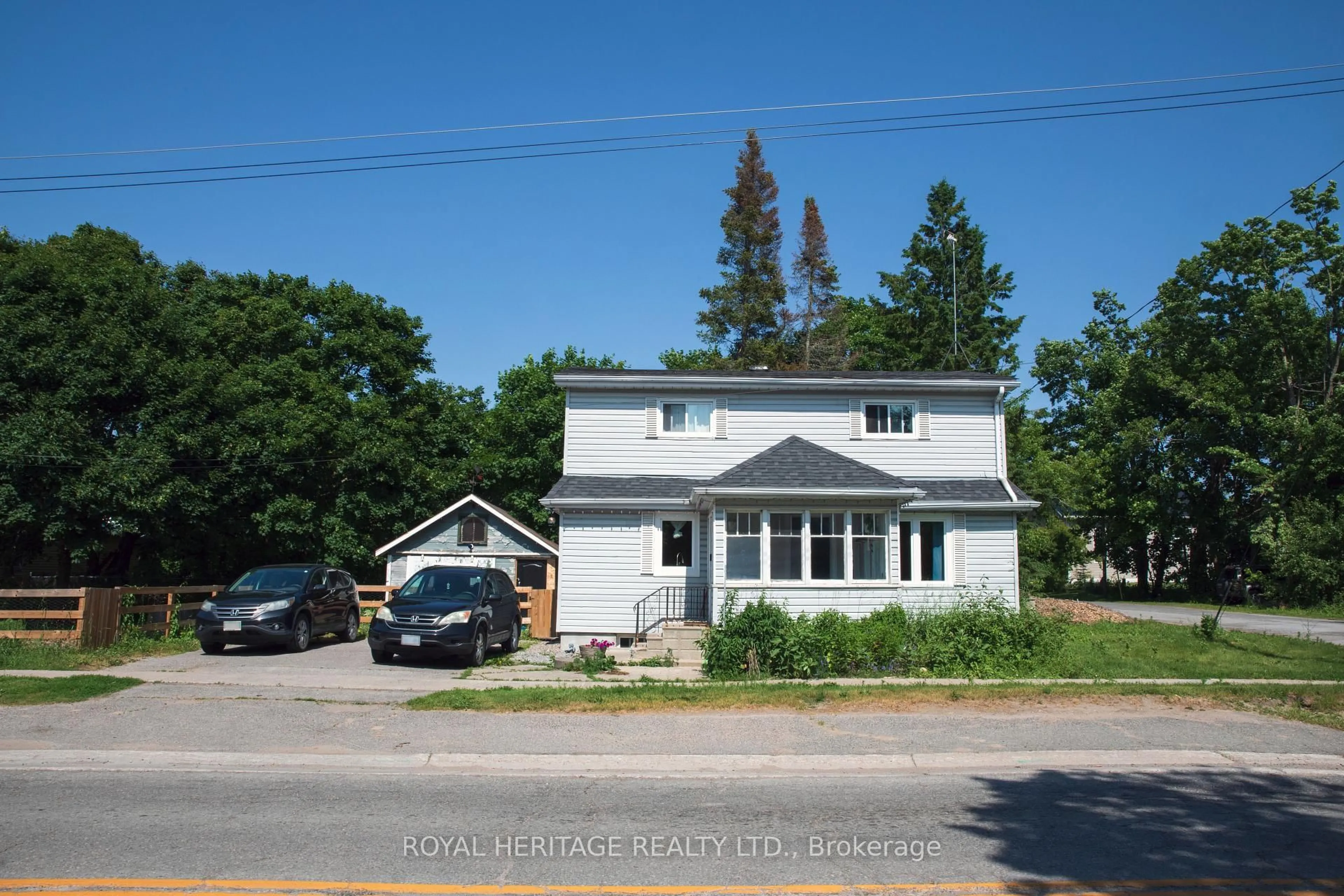 A pic from outside/outdoor area/front of a property/back of a property/a pic from drone, street for 17011 Simcoe St, Kawartha Lakes Ontario K0M 2J0