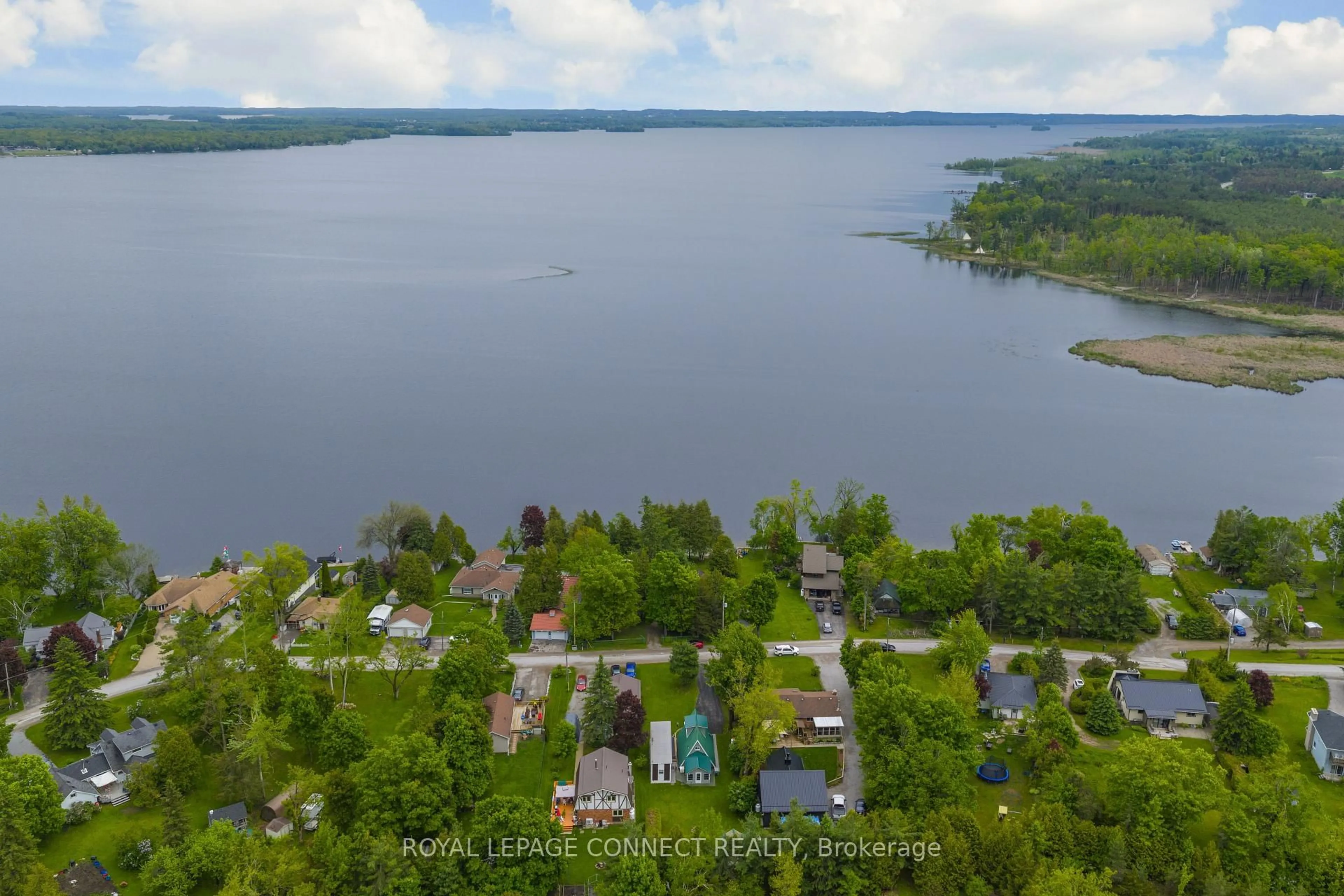 A pic from outside/outdoor area/front of a property/back of a property/a pic from drone, water/lake/river/ocean view for 31 Falls Bay Rd, Kawartha Lakes Ontario K0M 1A0