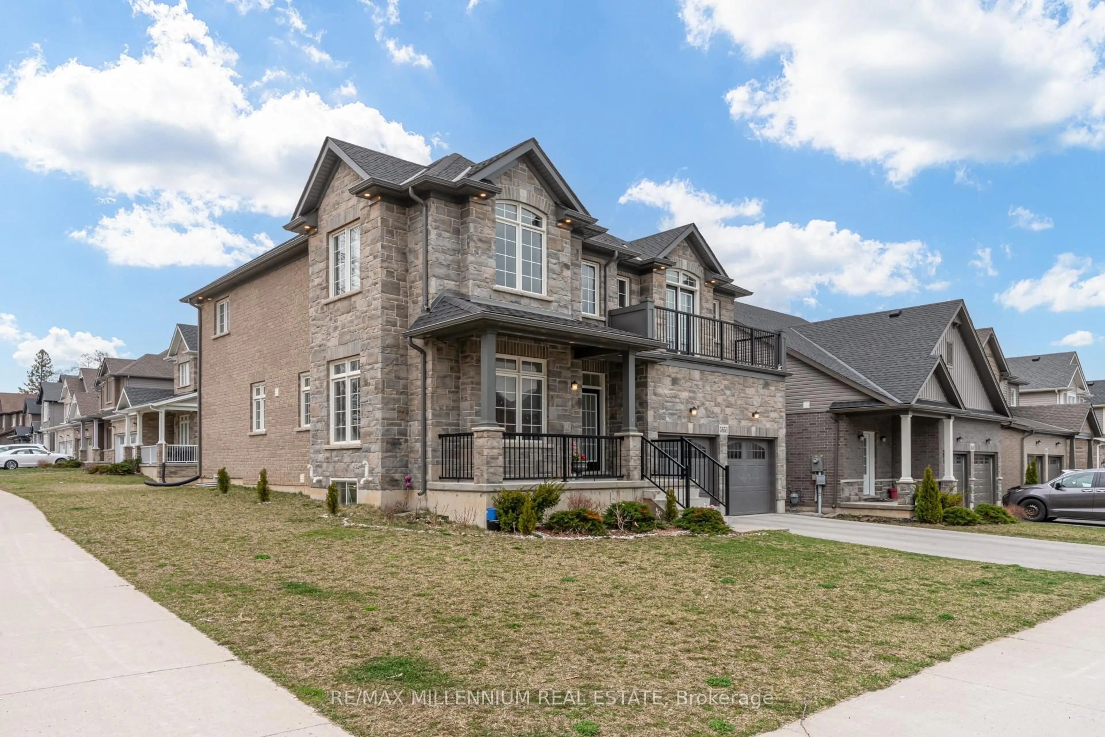 Home with brick exterior material, street for 3651 Allen Tr, Fort Erie Ontario L0S 1N0