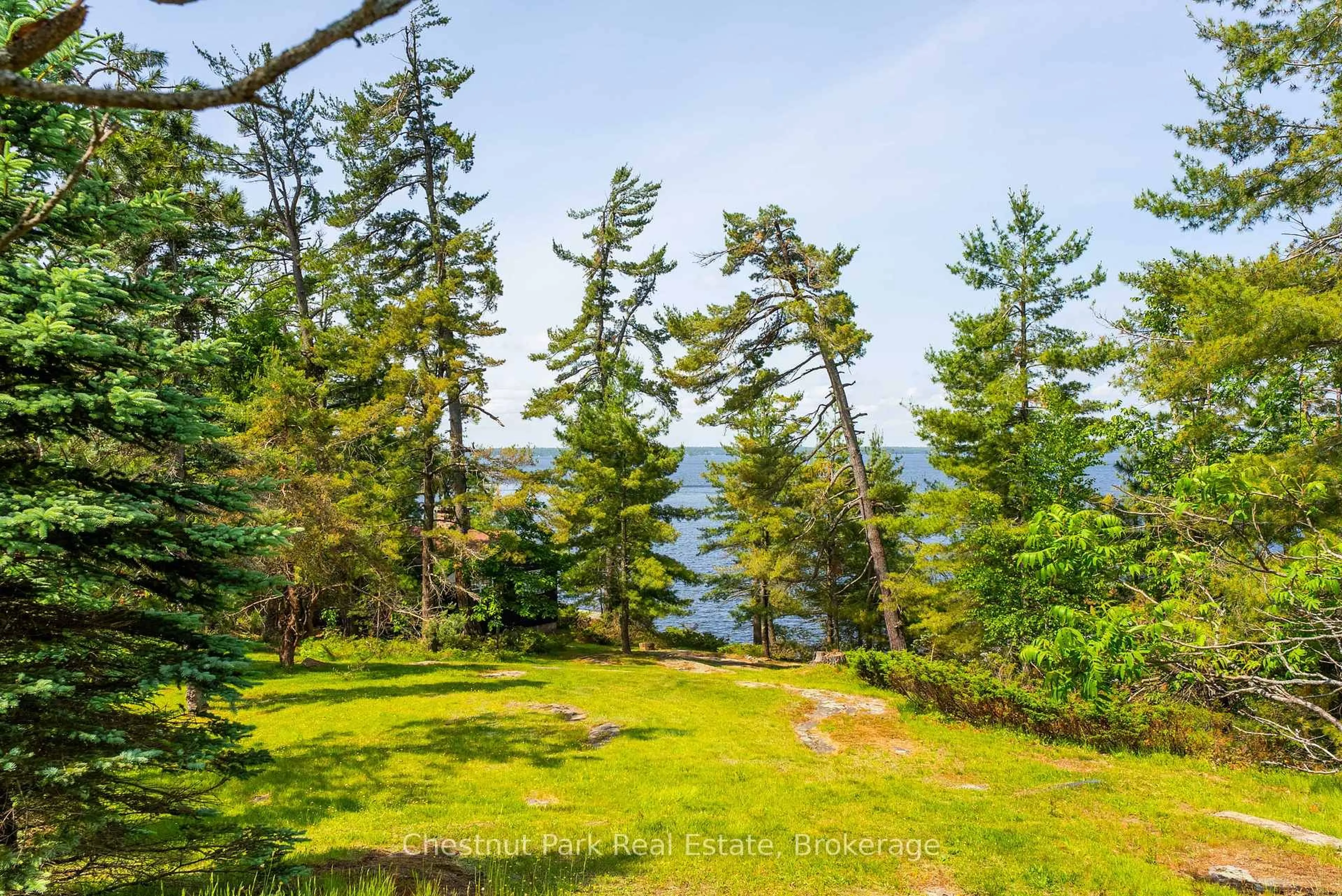 Patio, forest/trees view for 1216 Ennis Bay Rd, Bracebridge Ontario P1L 1T8