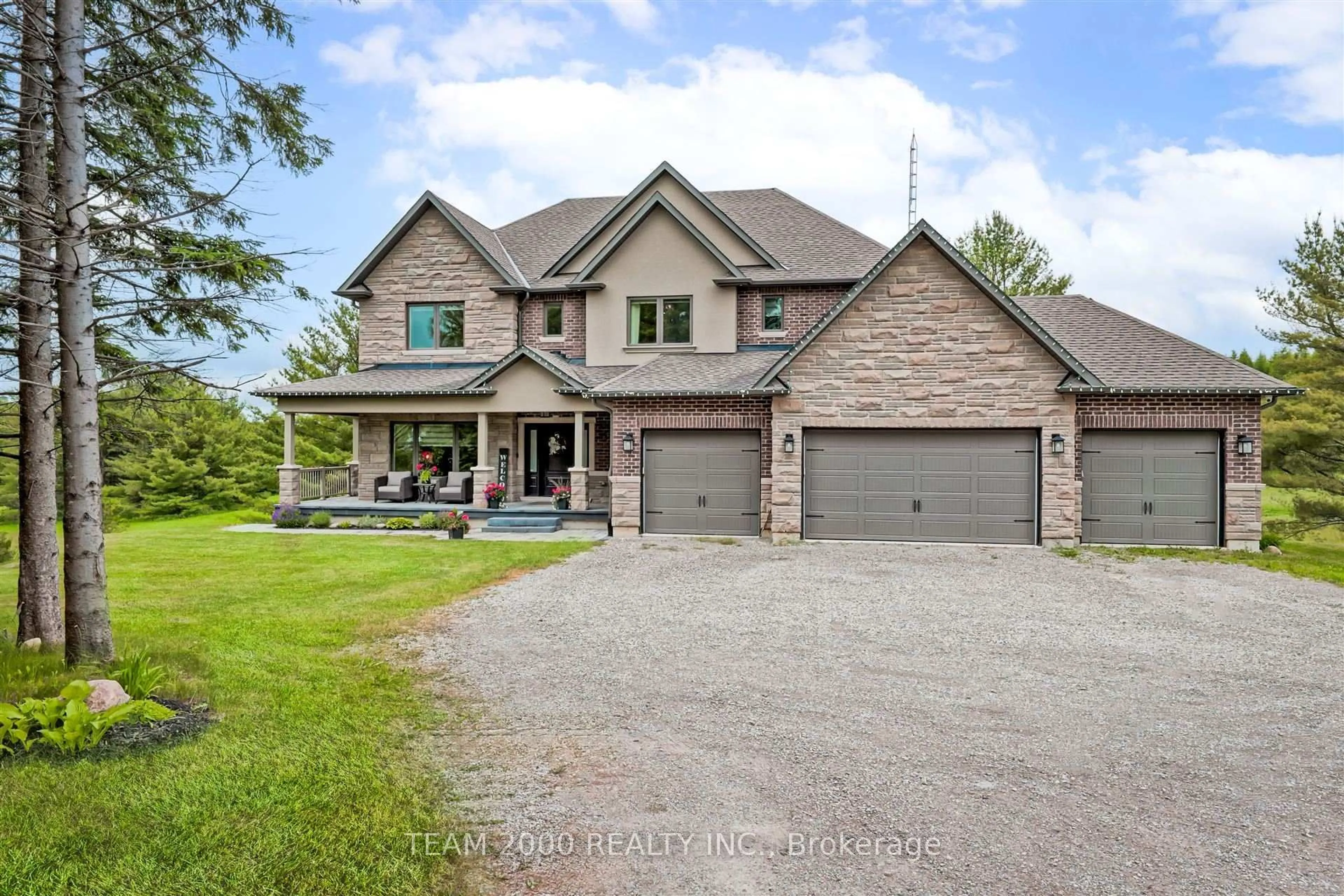 Home with brick exterior material, street for 9314 Wellington Road 124 Rd, Erin Ontario N0B 1T0