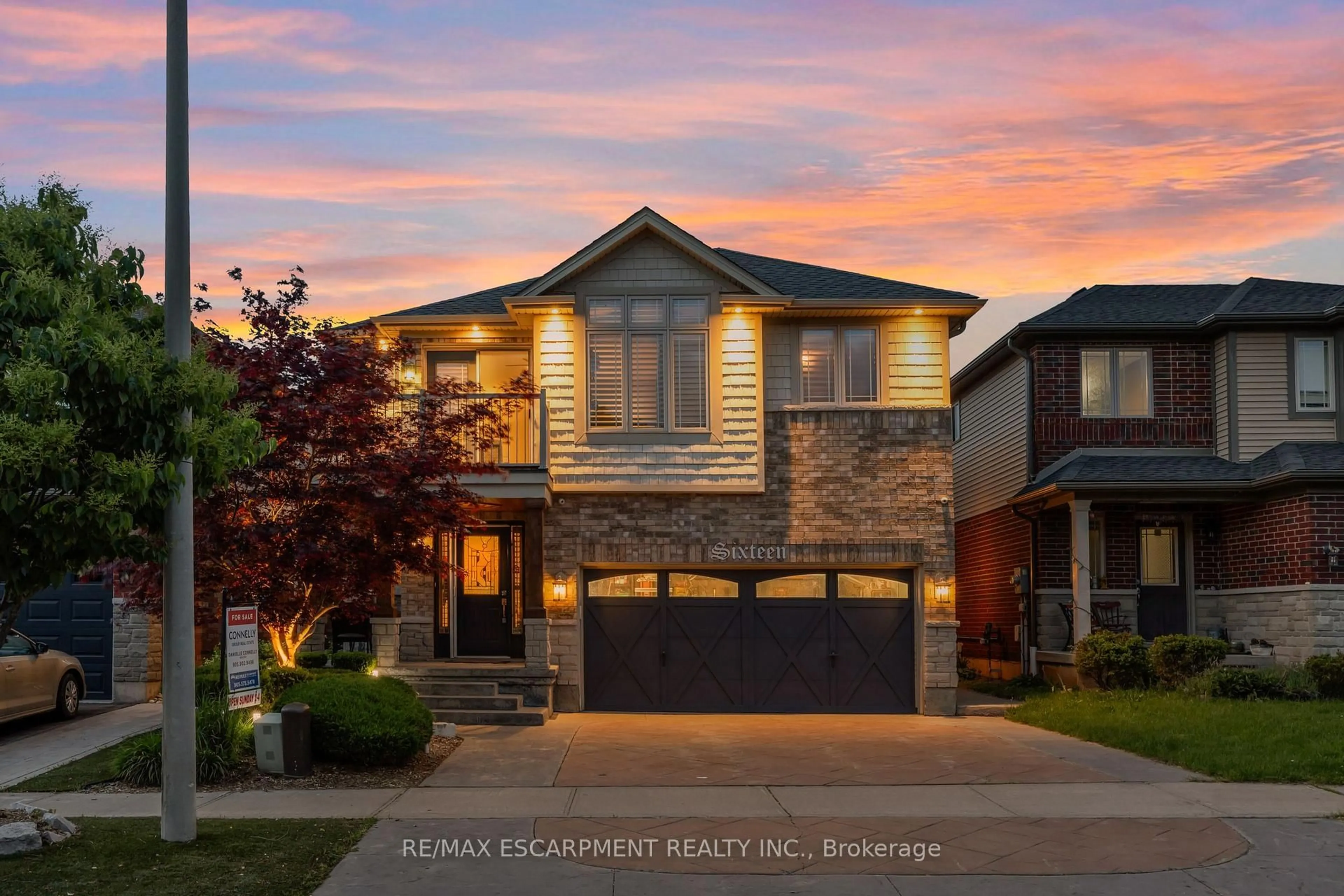 Home with brick exterior material, street for 16 Sycamore Cres, Grimsby Ontario L3M 5P7