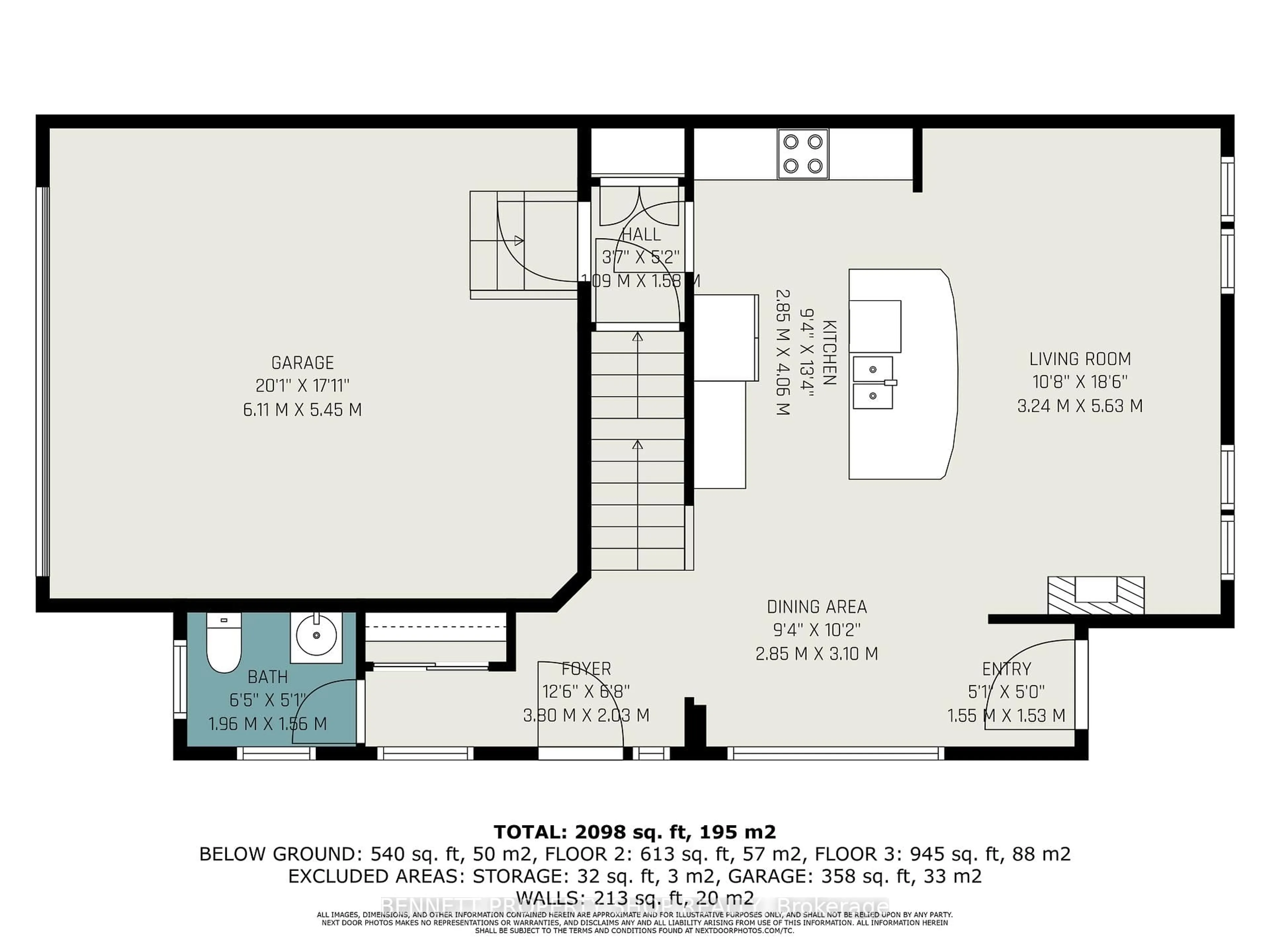 Floor plan for 52 Oxalis Cres, Ottawa Ontario K2V 0J6