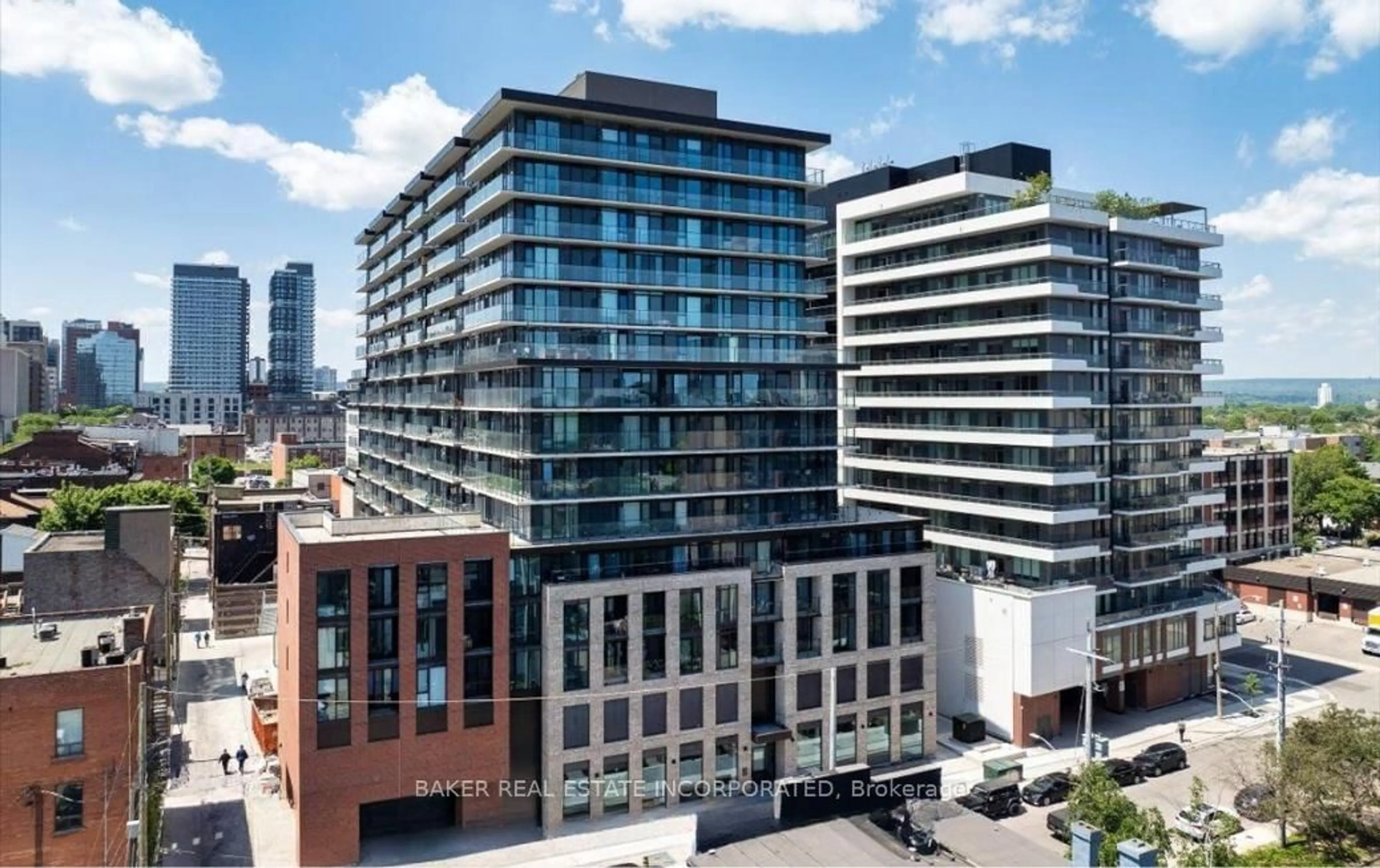 A pic from outside/outdoor area/front of a property/back of a property/a pic from drone, city buildings view from balcony for 1 Jarvis St #1317, Hamilton Ontario L8R 3J2