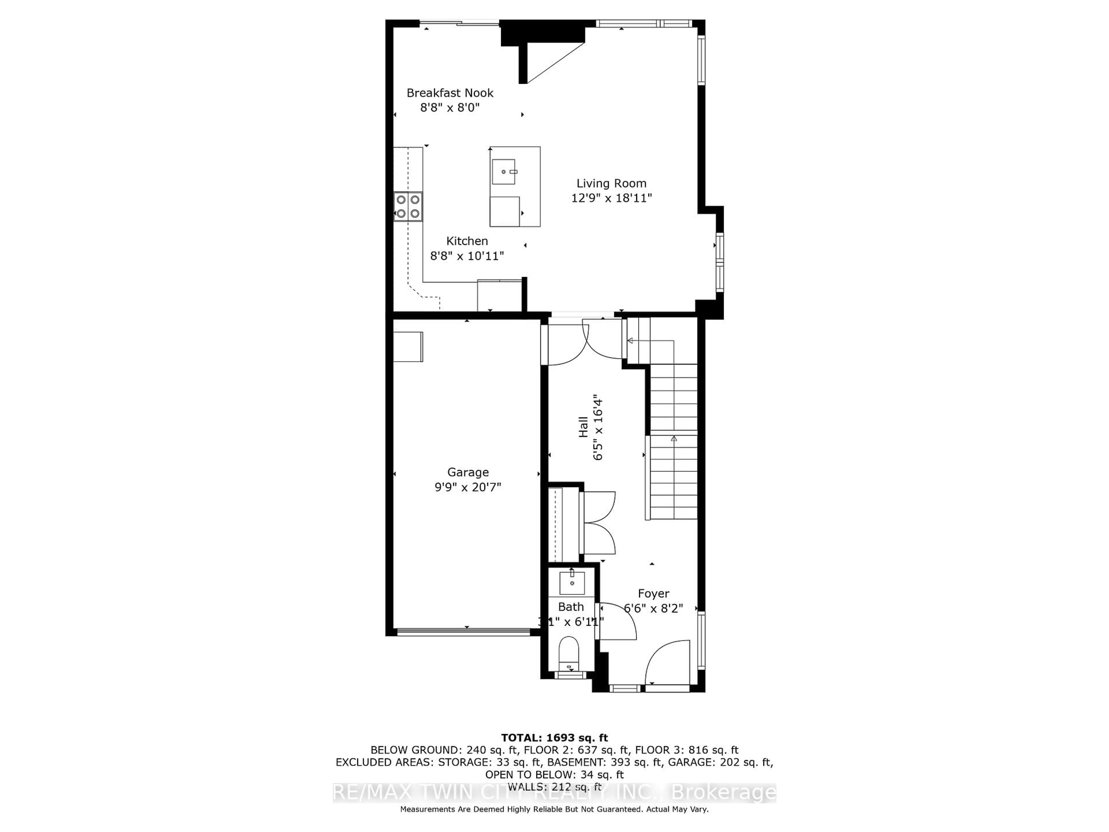 Floor plan for 4 Southam Lane, Hamilton Ontario L9C 0E9