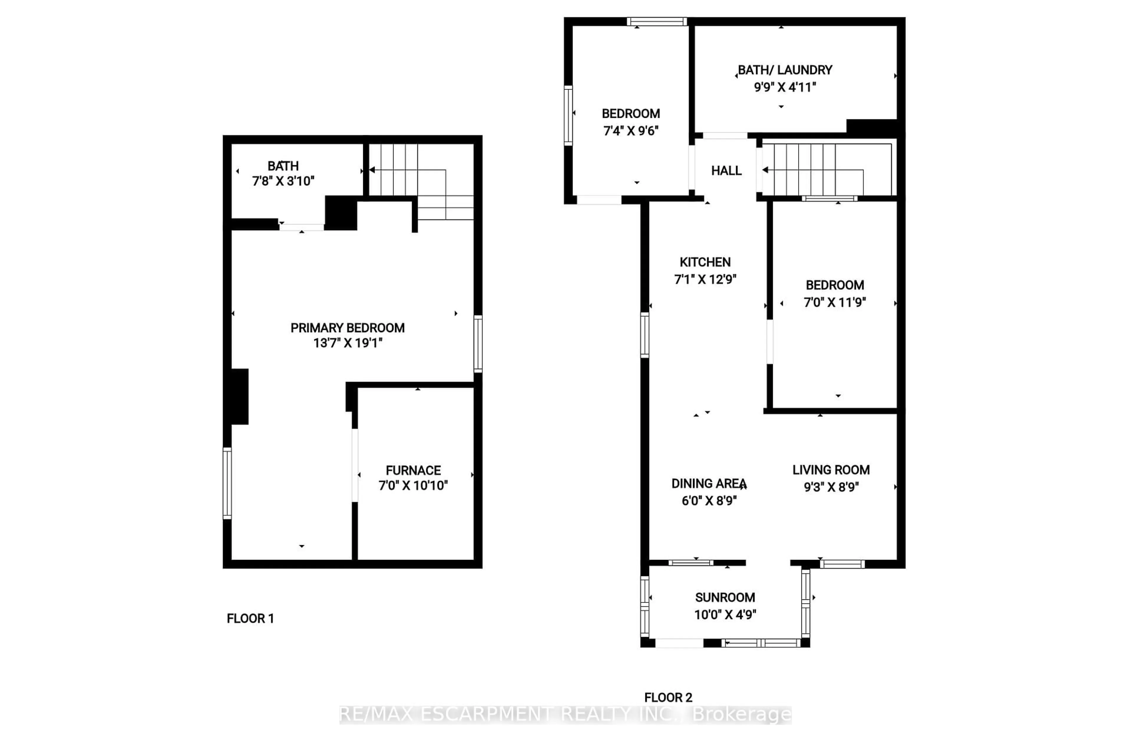 Floor plan for 167 TOLTON Ave, Hamilton Ontario L8H 5N9