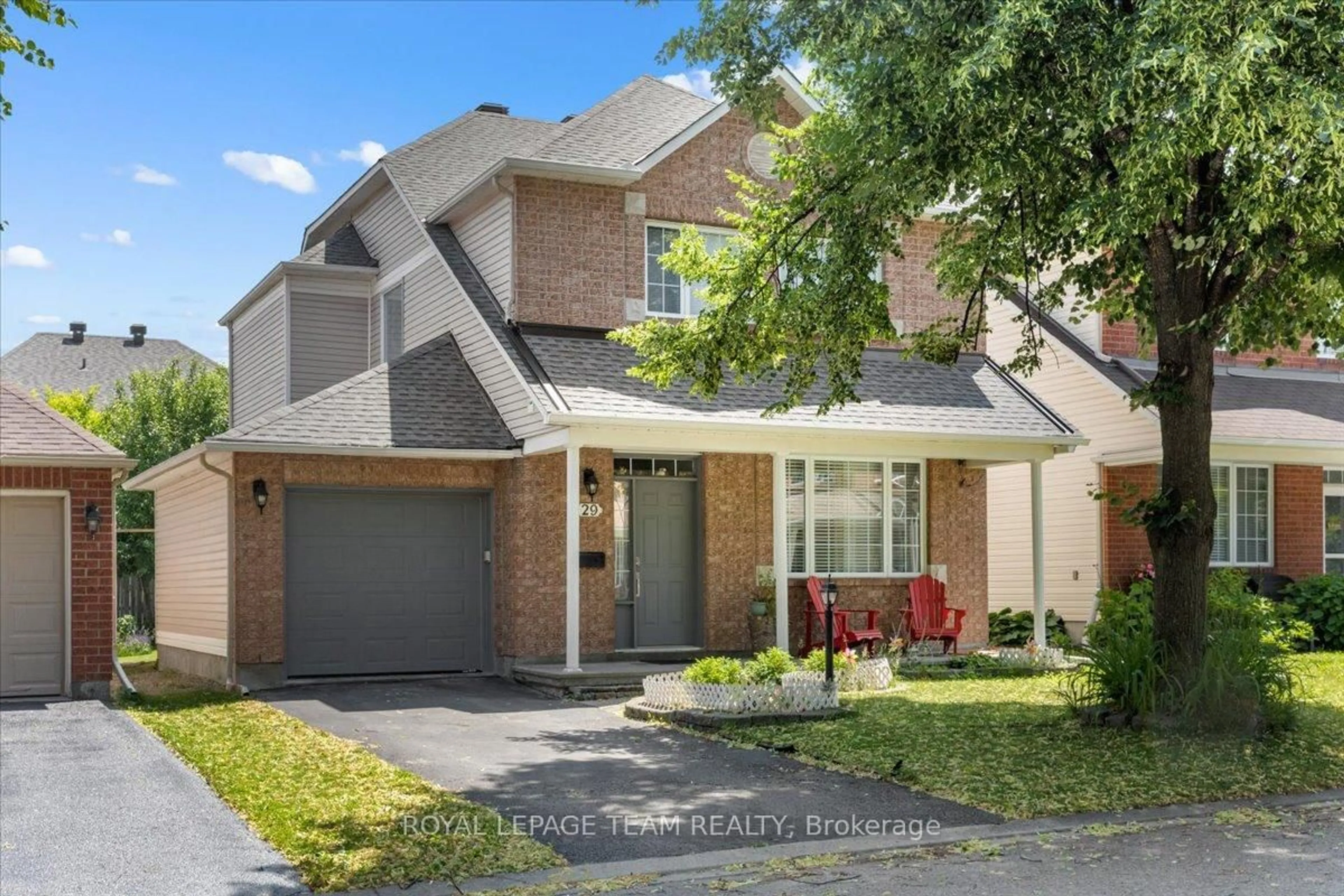 Home with brick exterior material, street for 29 Appledale Dr, Barrhaven Ontario K2J 4W5