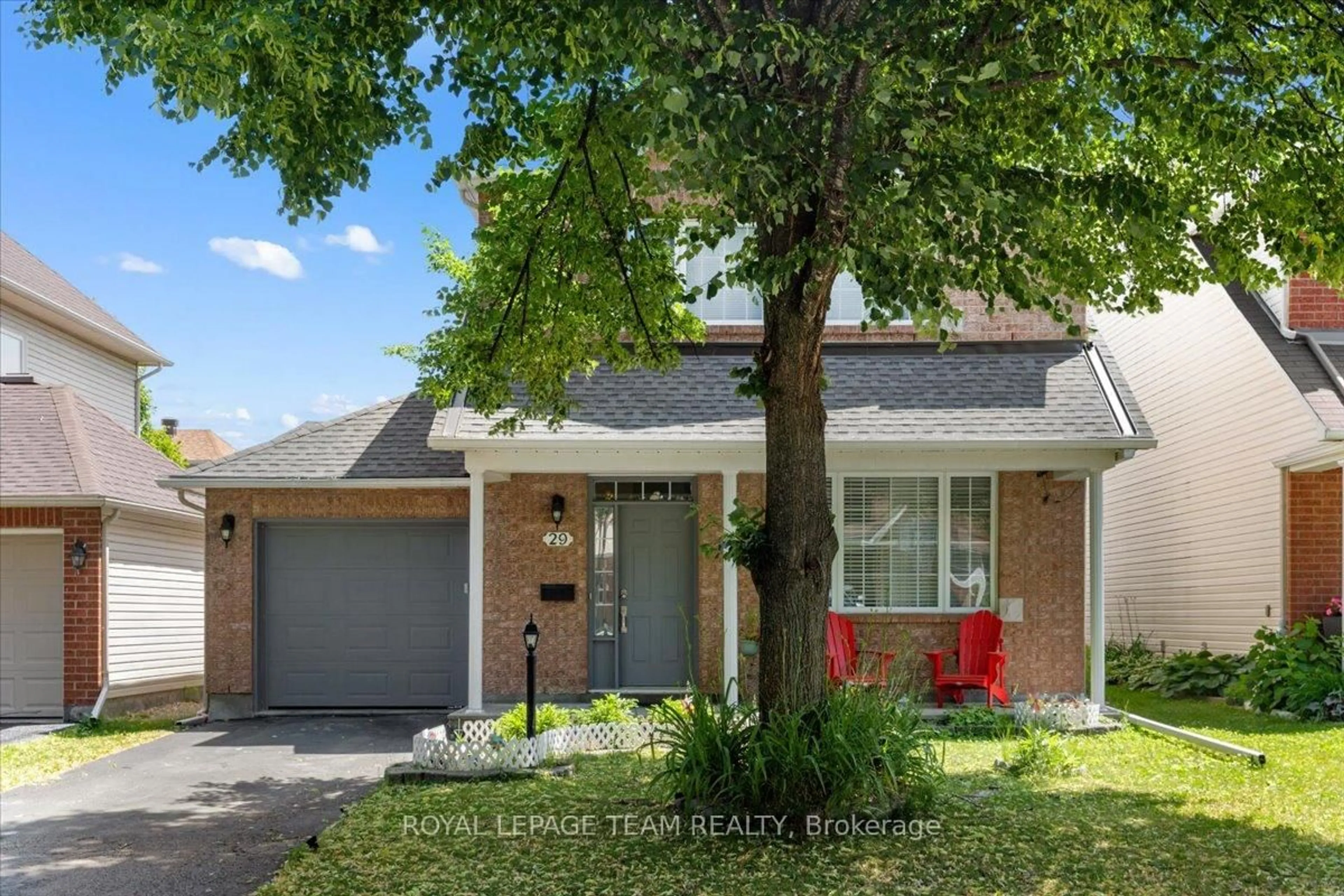 Home with brick exterior material, street for 29 Appledale Dr, Barrhaven Ontario K2J 4W5