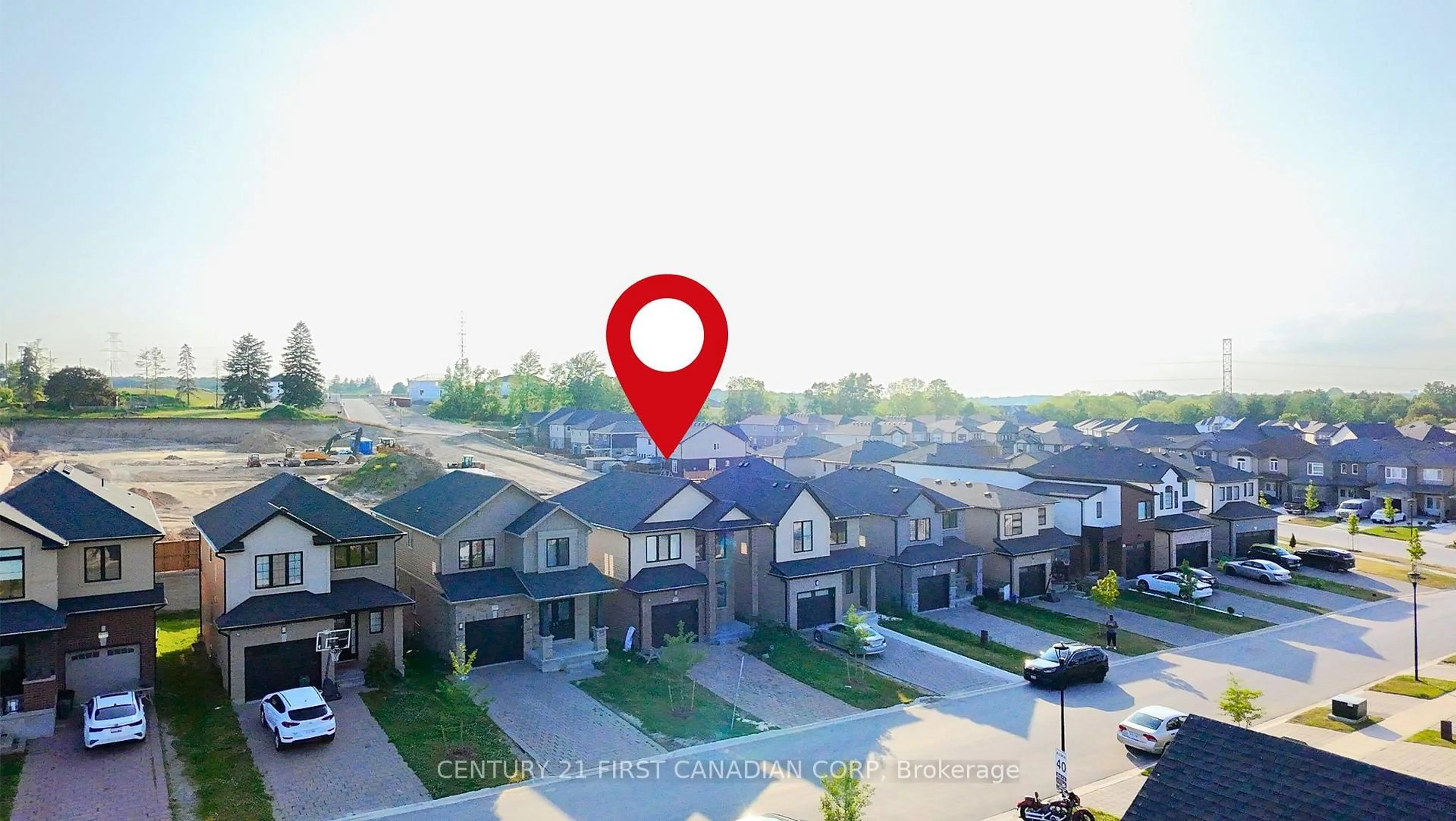 A pic from outside/outdoor area/front of a property/back of a property/a pic from drone, street for 2483 Charlie Hajjar Way, London South Ontario N6M 0G7