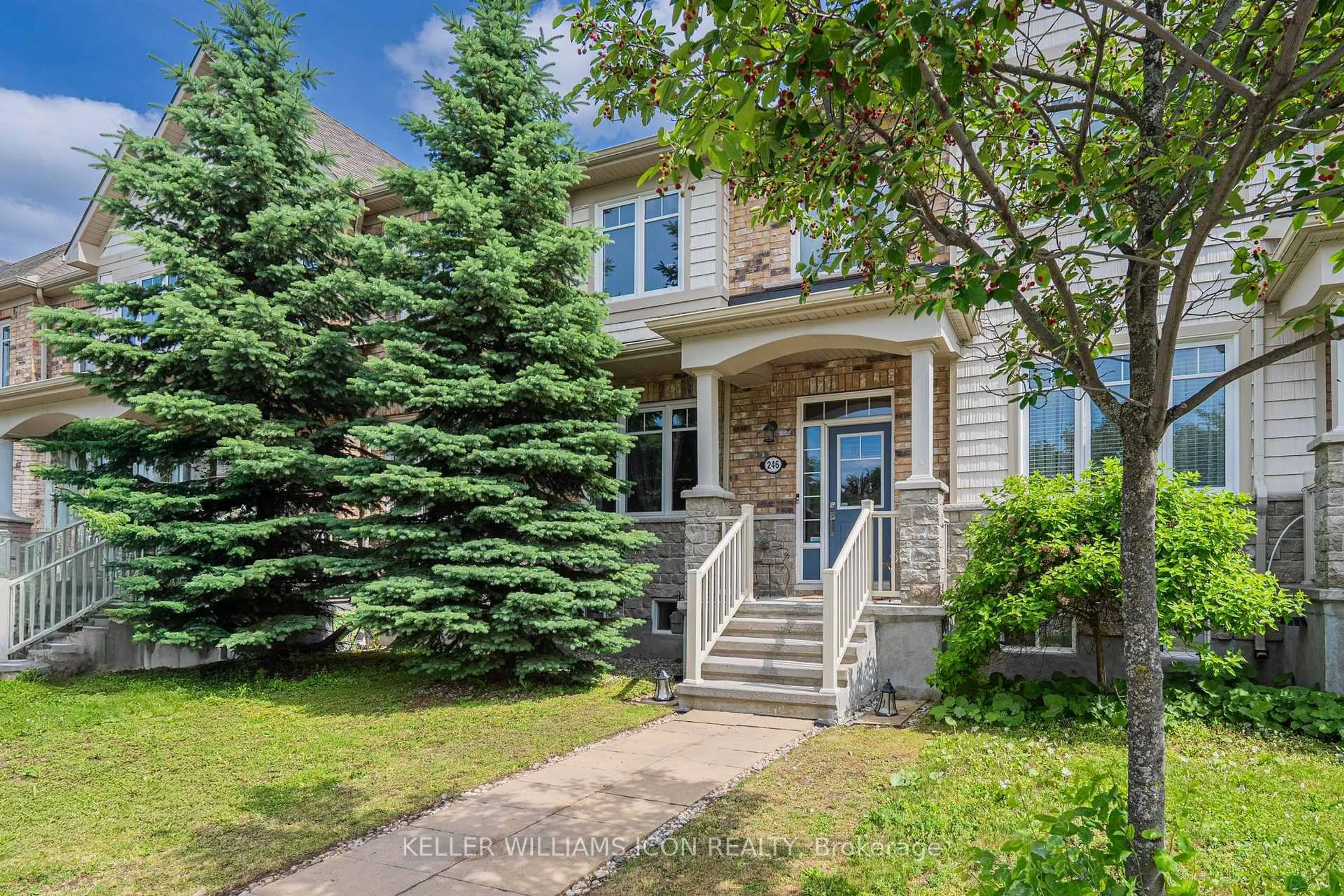 Home with vinyl exterior material, street for 246 Longfields Dr, Ottawa Ontario K2J 5Y7