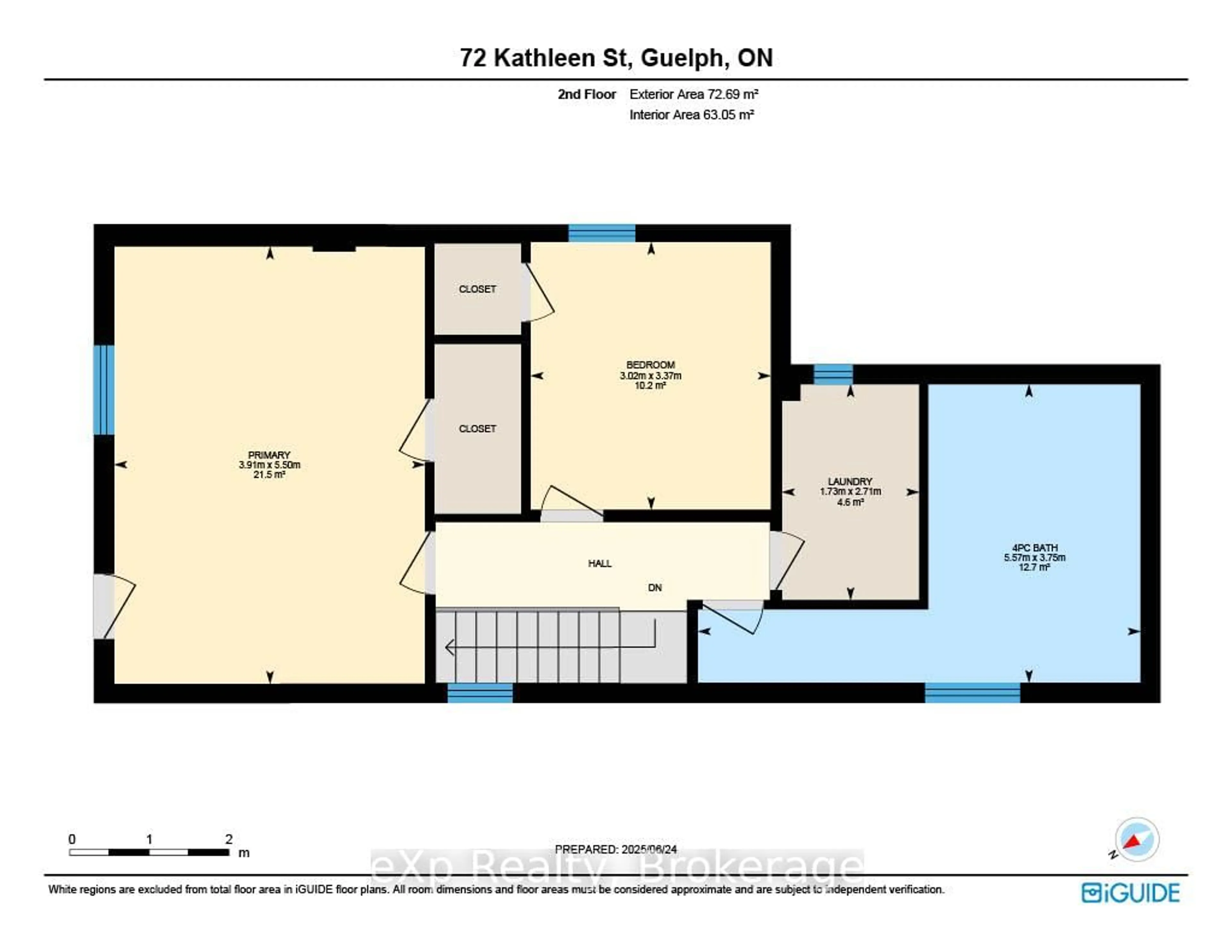 Floor plan for 72 Kathleen St, Guelph Ontario N1H 4Y3