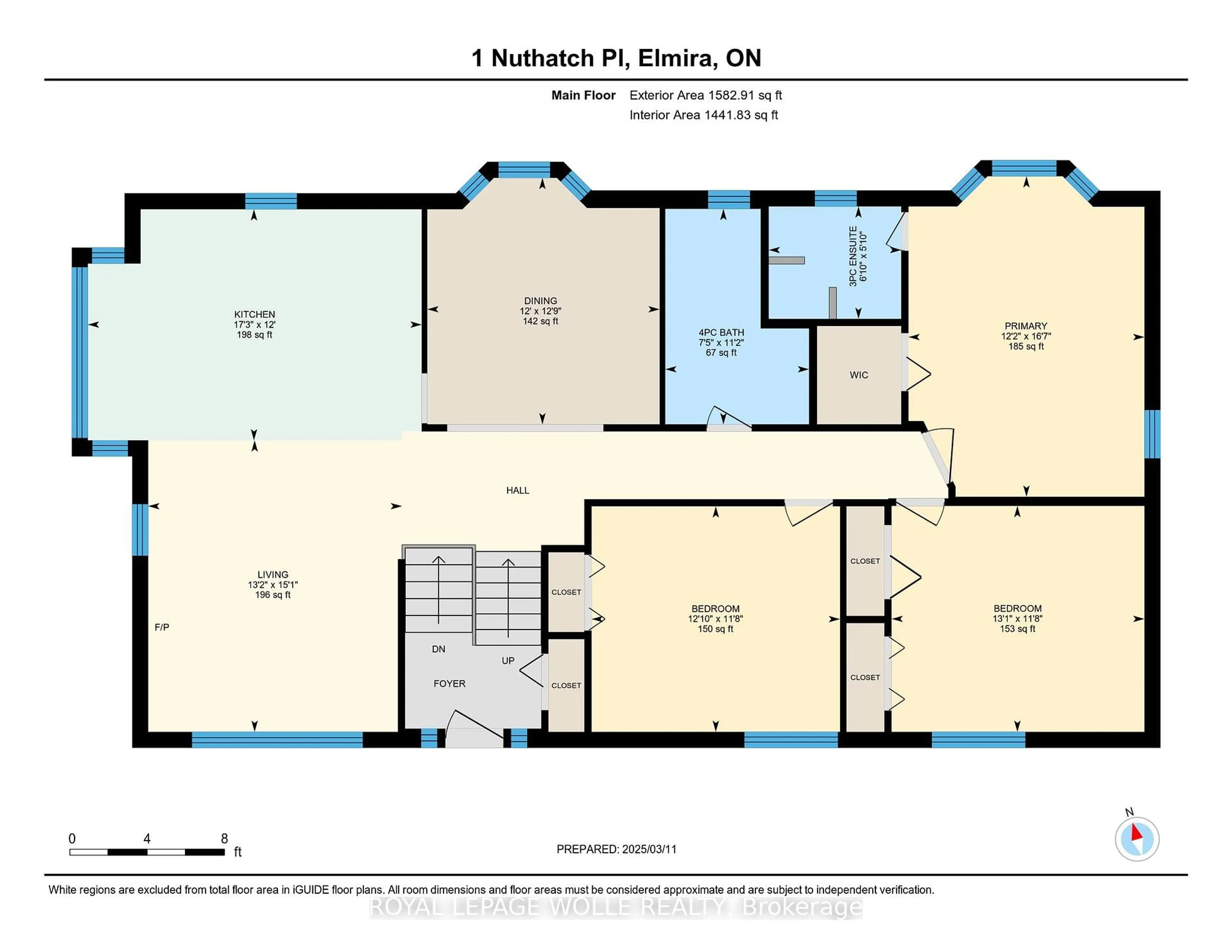 Floor plan for 1 Nuthatch Pl, Woolwich Ontario N3B 3G5
