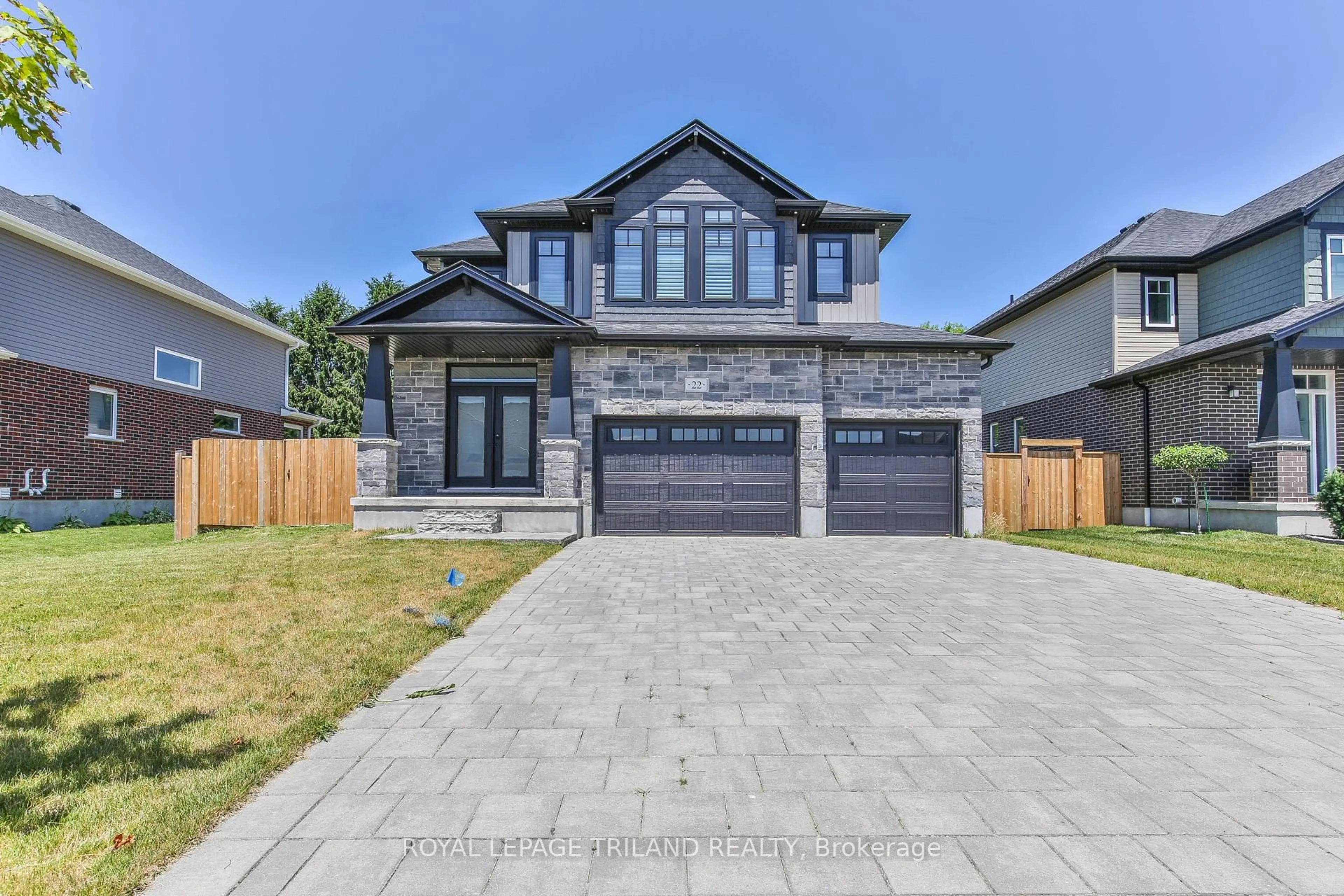 Home with brick exterior material, street for 22 Darlison Dr, Zorra Ontario N0M 2M0