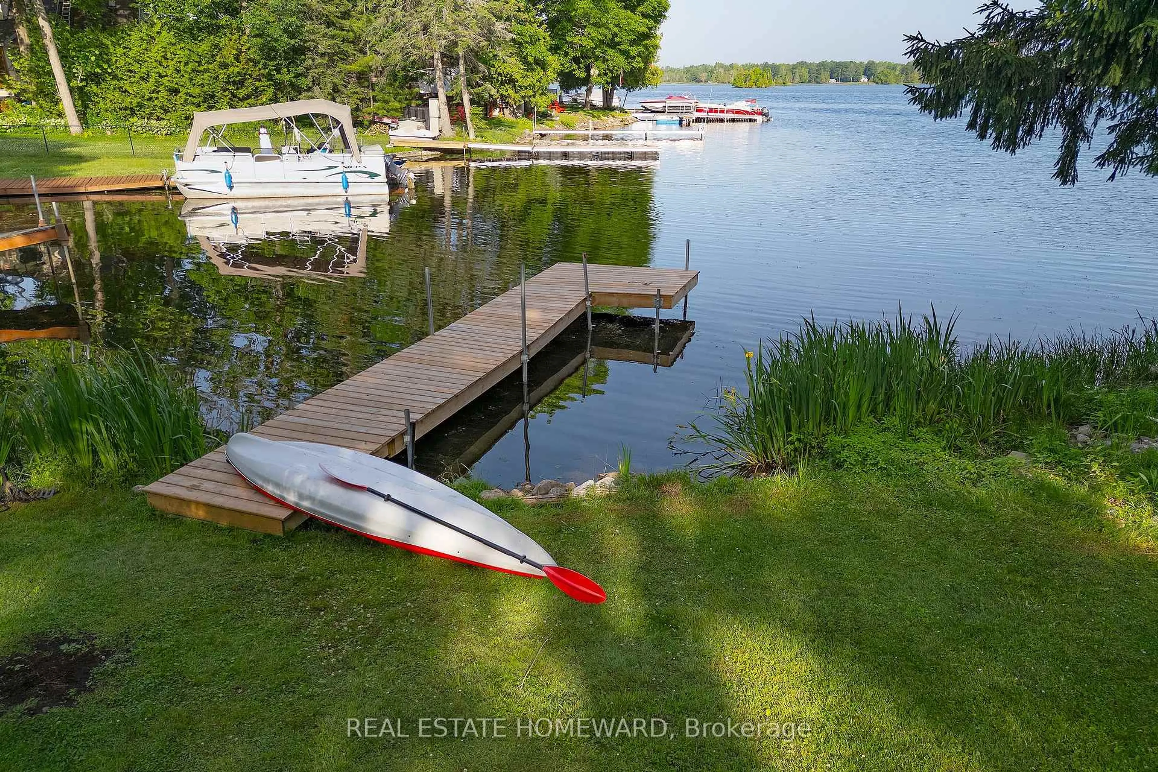 A pic from outside/outdoor area/front of a property/back of a property/a pic from drone, water/lake/river/ocean view for 260 South Shores Rd, Trent Hills Ontario K0L 1L0