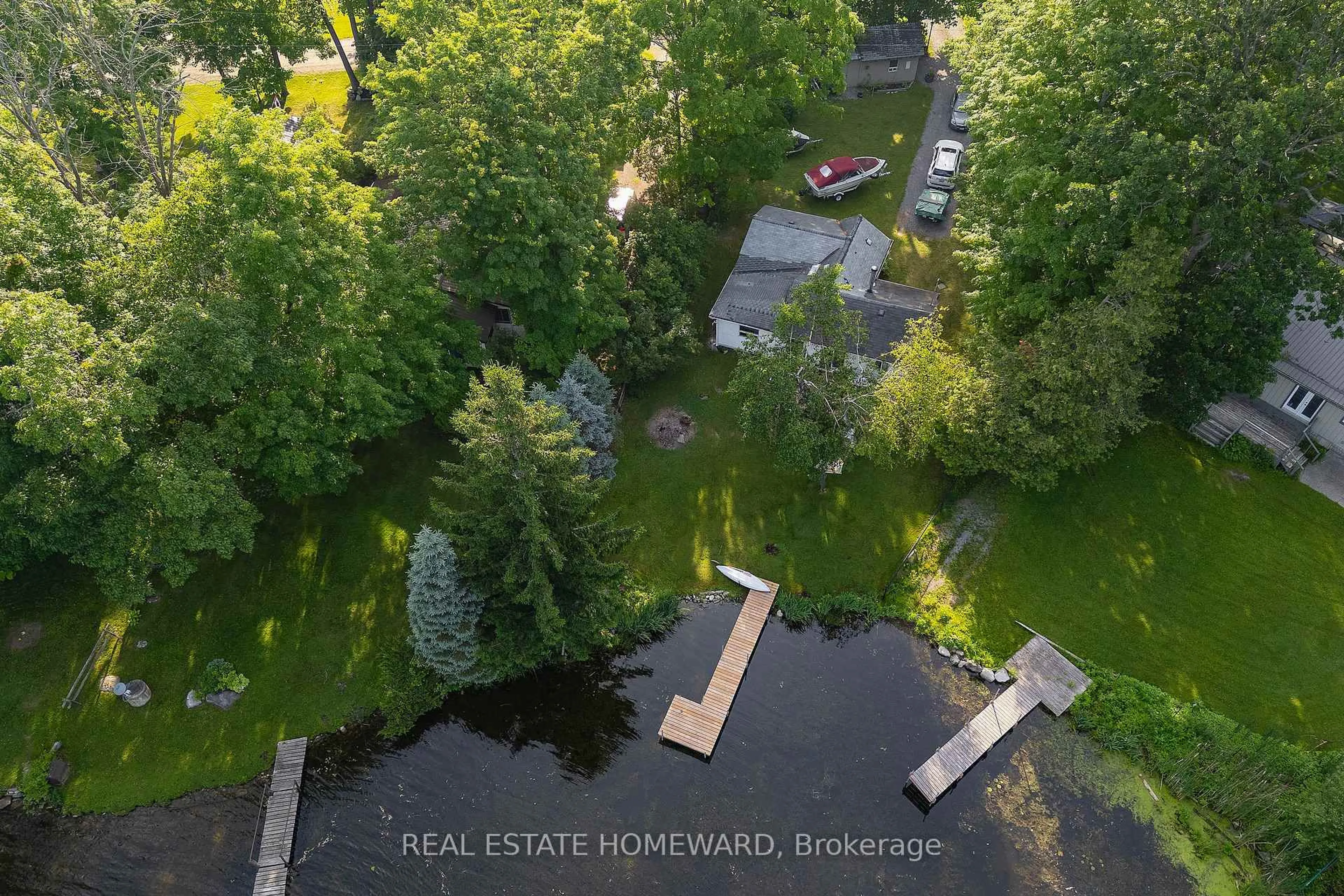 A pic from outside/outdoor area/front of a property/back of a property/a pic from drone, unknown for 260 South Shores Rd, Trent Hills Ontario K0L 1L0