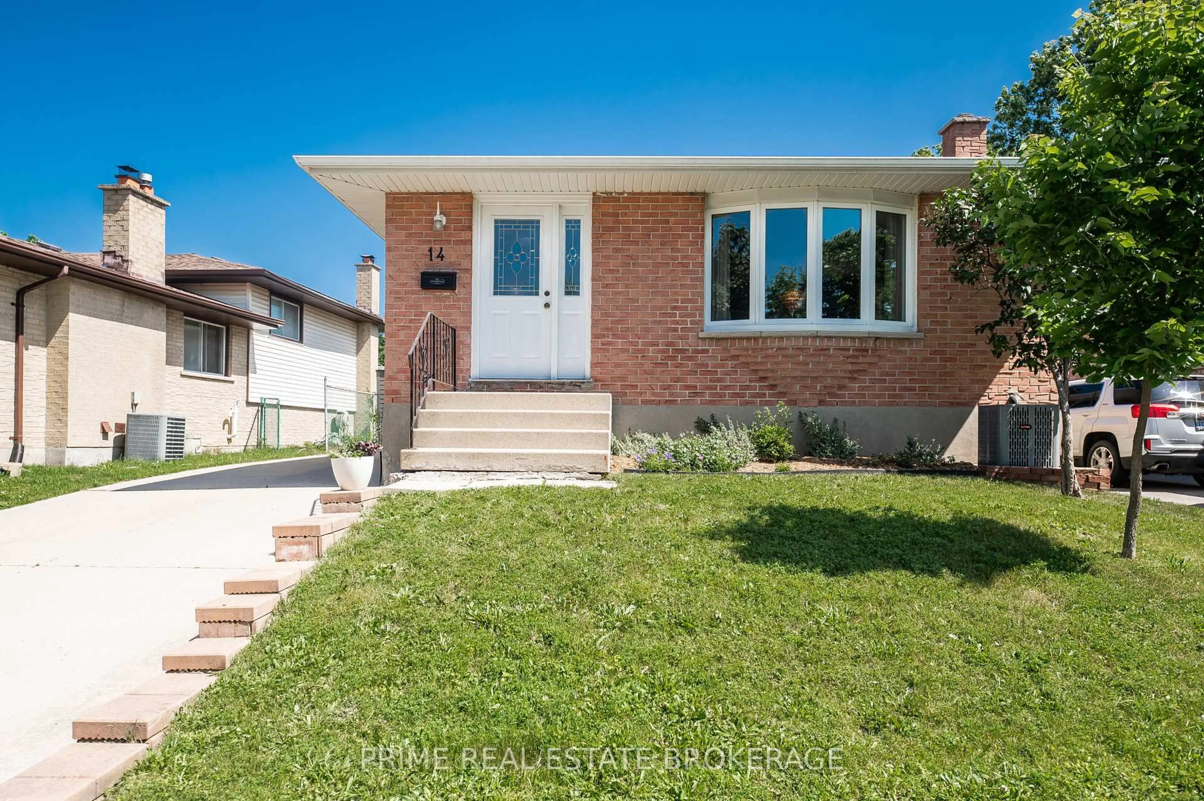 Home with brick exterior material, street for 14 Ponderosa Cres, London South Ontario N6E 2L6