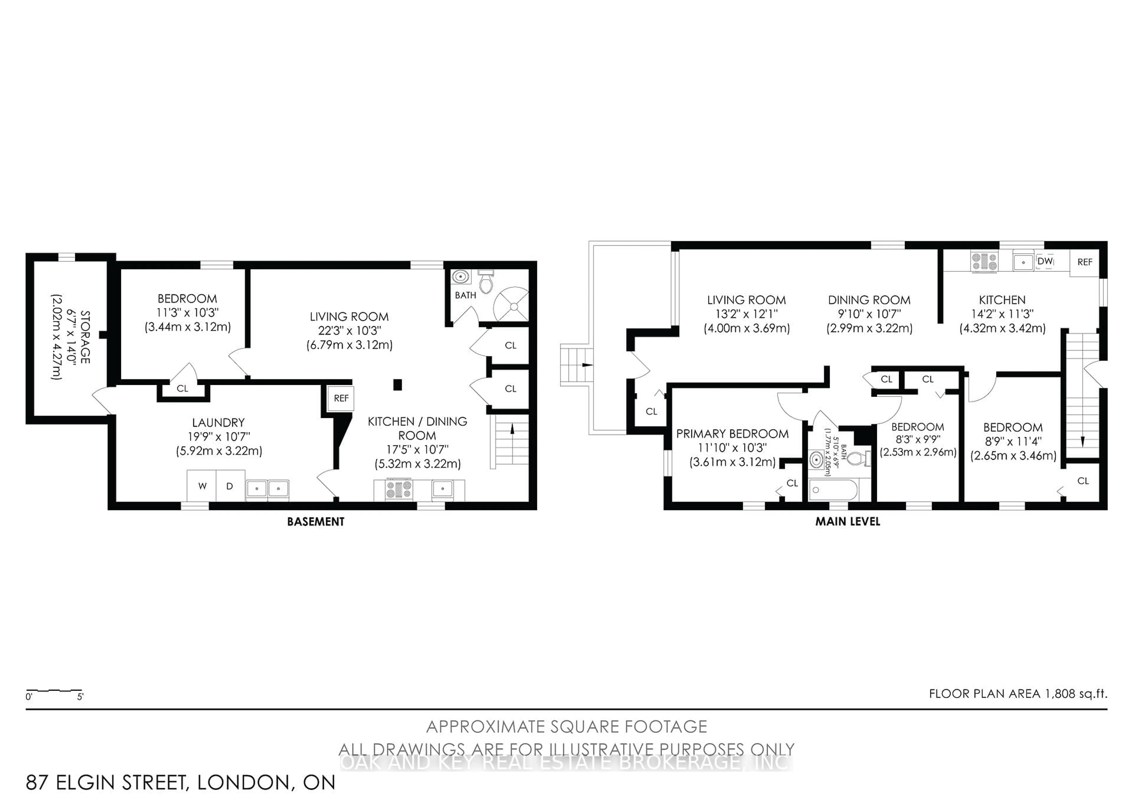 Floor plan for 87 Elgin St, London East Ontario N5Z 2T4