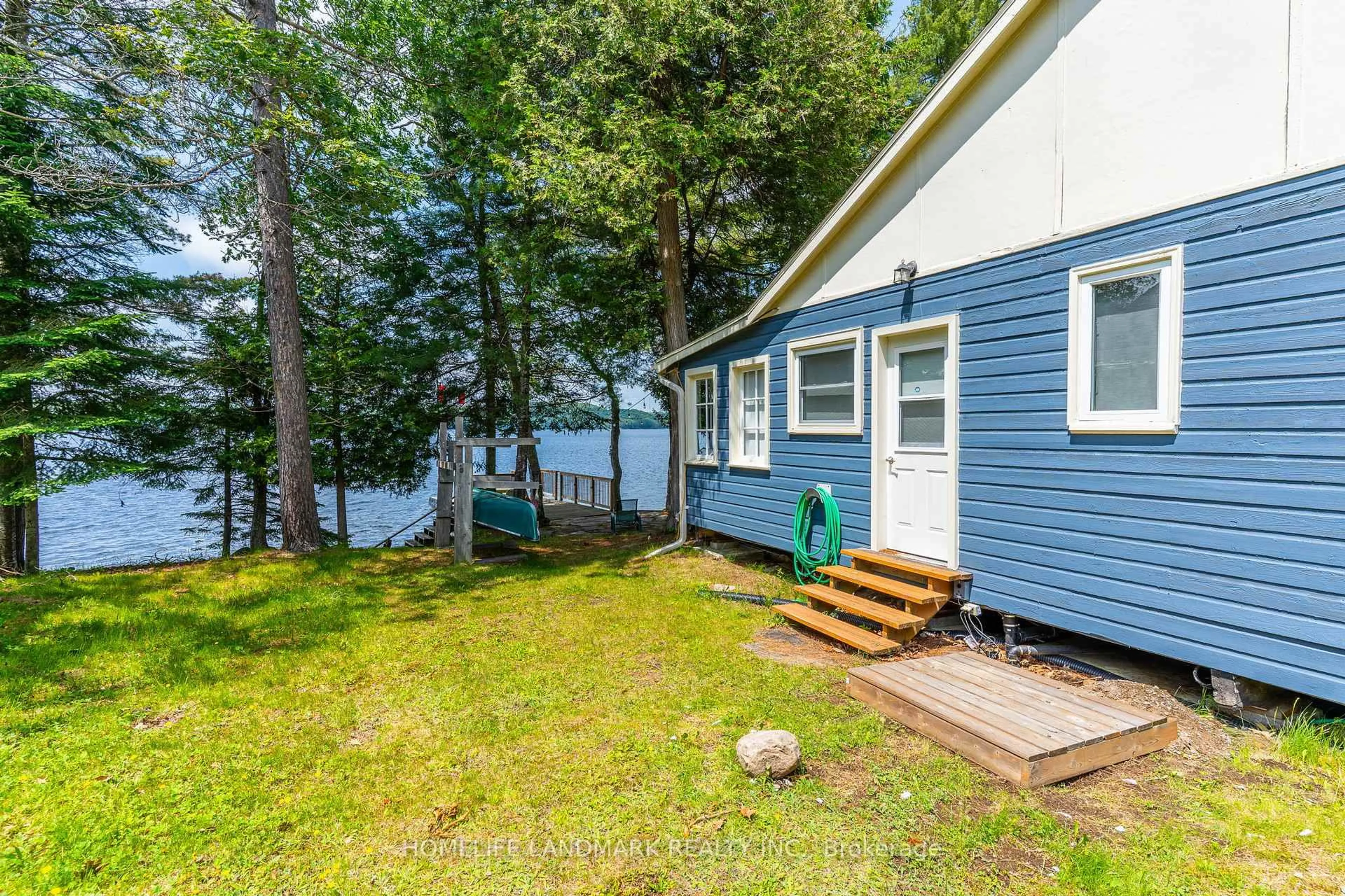 Patio, water/lake/river/ocean view for 1068 Pleasant Point Rd, Minden Hills Ontario K0M 2K0