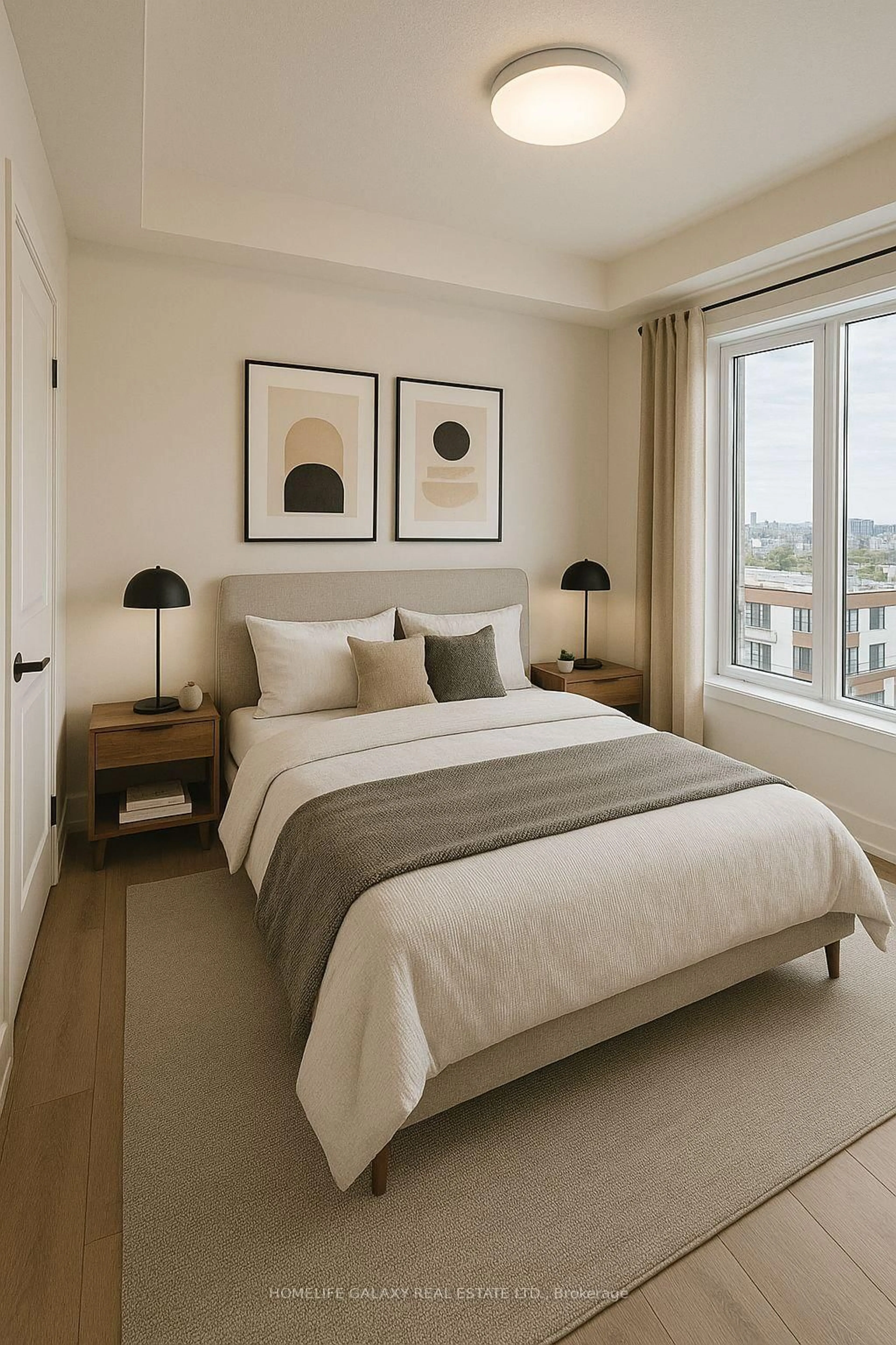 Bedroom with bed, unknown for 107 Roger St #505, Waterloo Ontario N2J 0G3