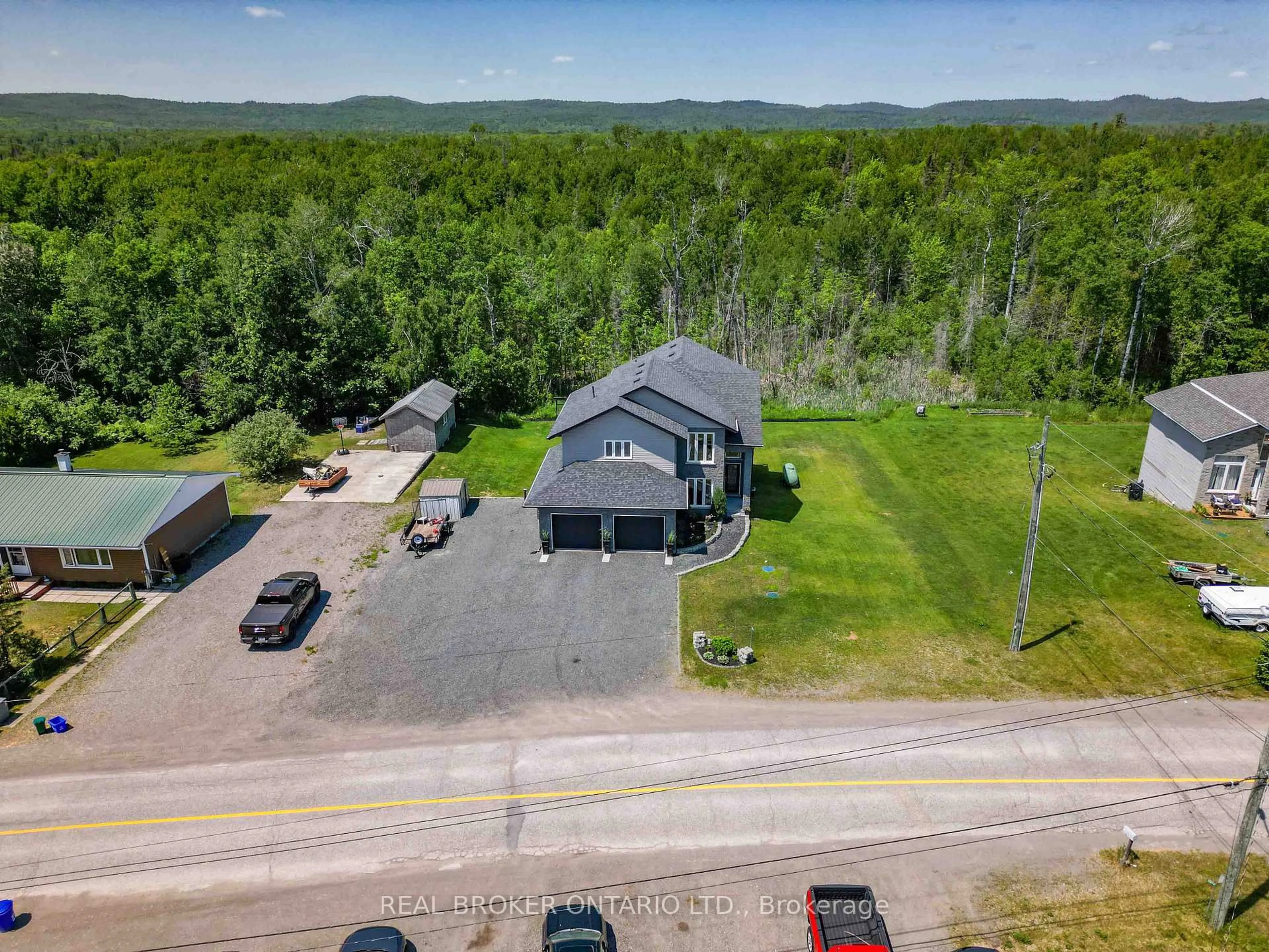 A pic from outside/outdoor area/front of a property/back of a property/a pic from drone, unknown for 2374 Vermillion Lake Rd, Greater Sudbury Ontario P0M 1L0