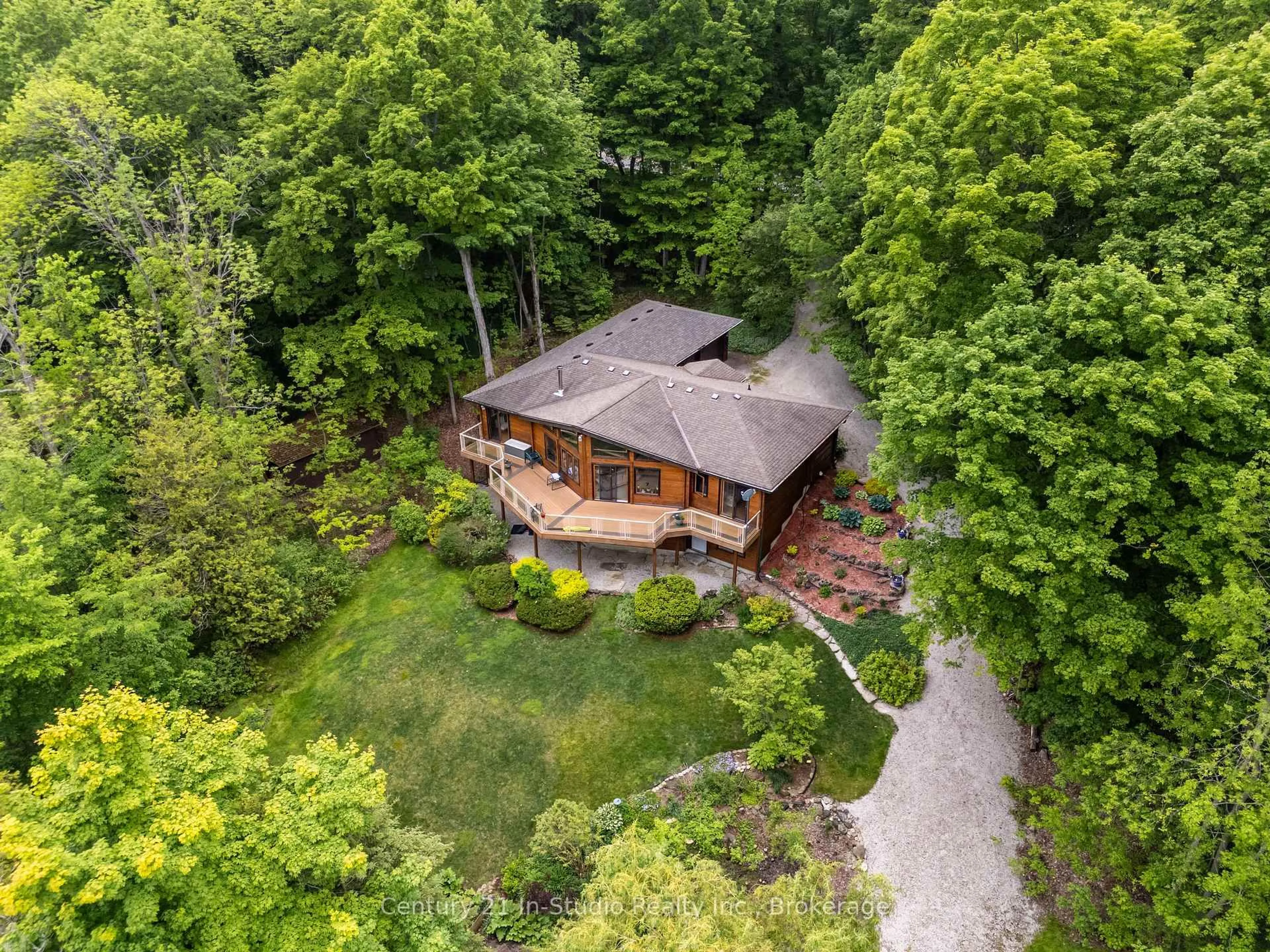 A pic from outside/outdoor area/front of a property/back of a property/a pic from drone, unknown for 504877 GREY 1 Rd, Georgian Bluffs Ontario N0H 1S0