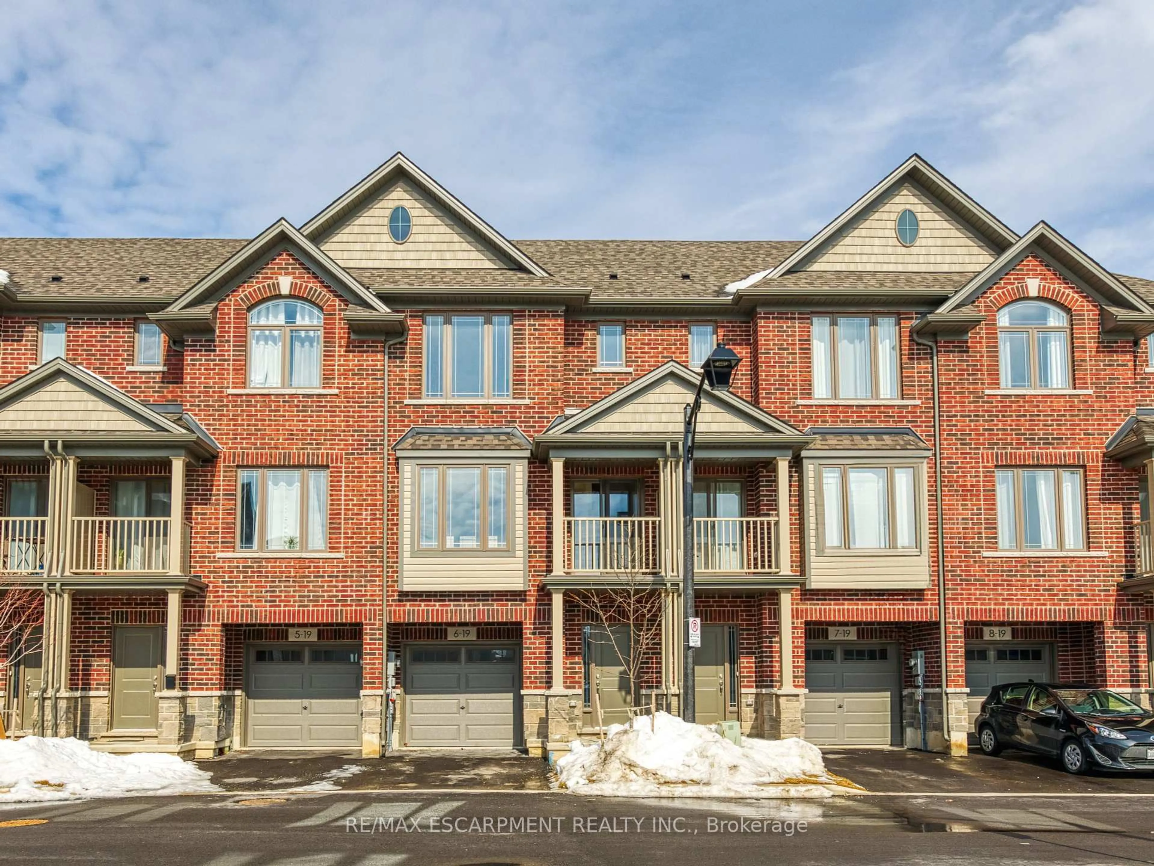 Home with brick exterior material, street for 19 Picardy Dr #6, Hamilton Ontario L8J 0M7