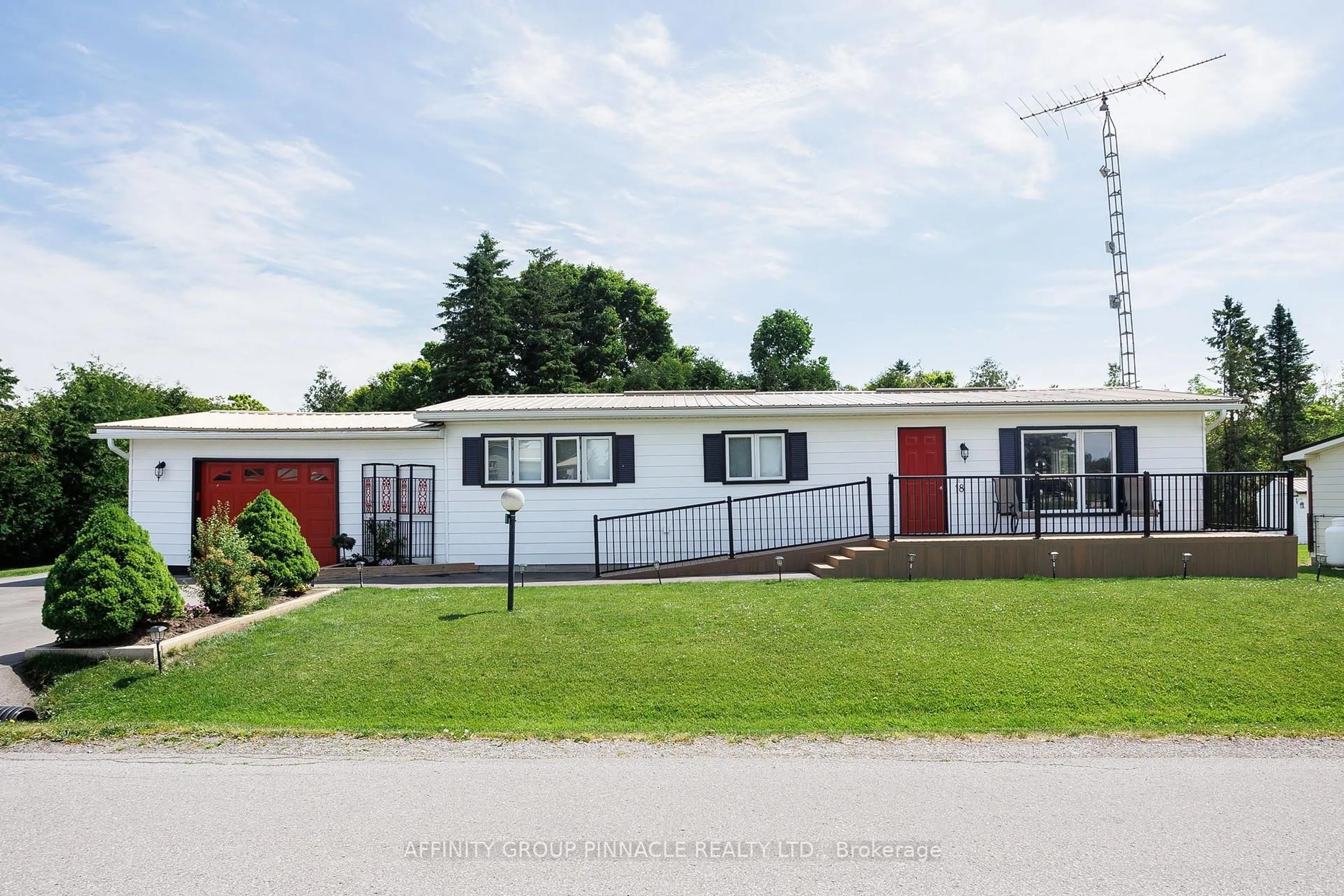 Home with vinyl exterior material, street for 18 Vista Dr, Kawartha Lakes Ontario K9V 4R1