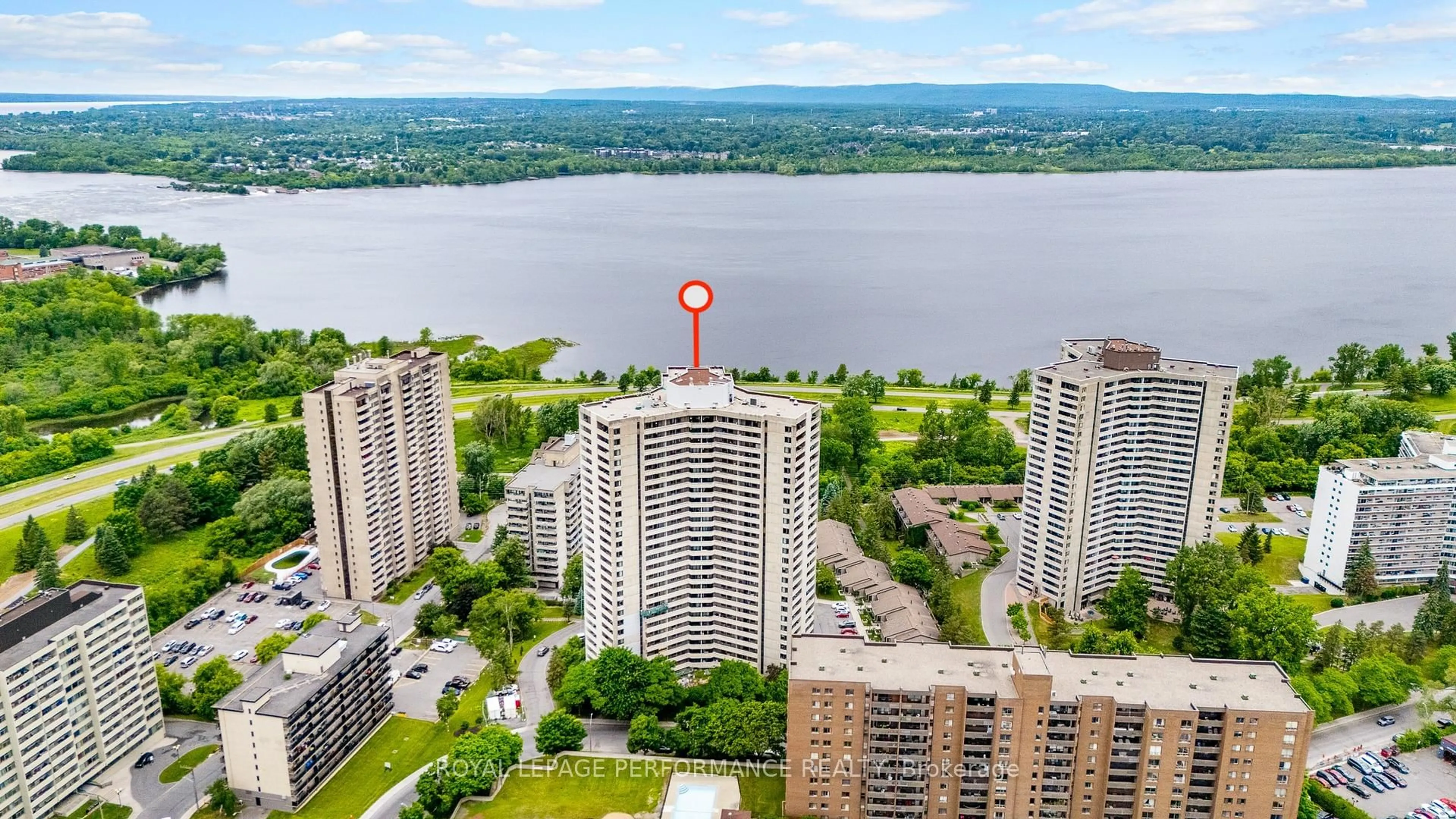 A pic from outside/outdoor area/front of a property/back of a property/a pic from drone, water/lake/river/ocean view for 1171 Ambleside Dr #304, Ottawa Ontario K2B 8E1